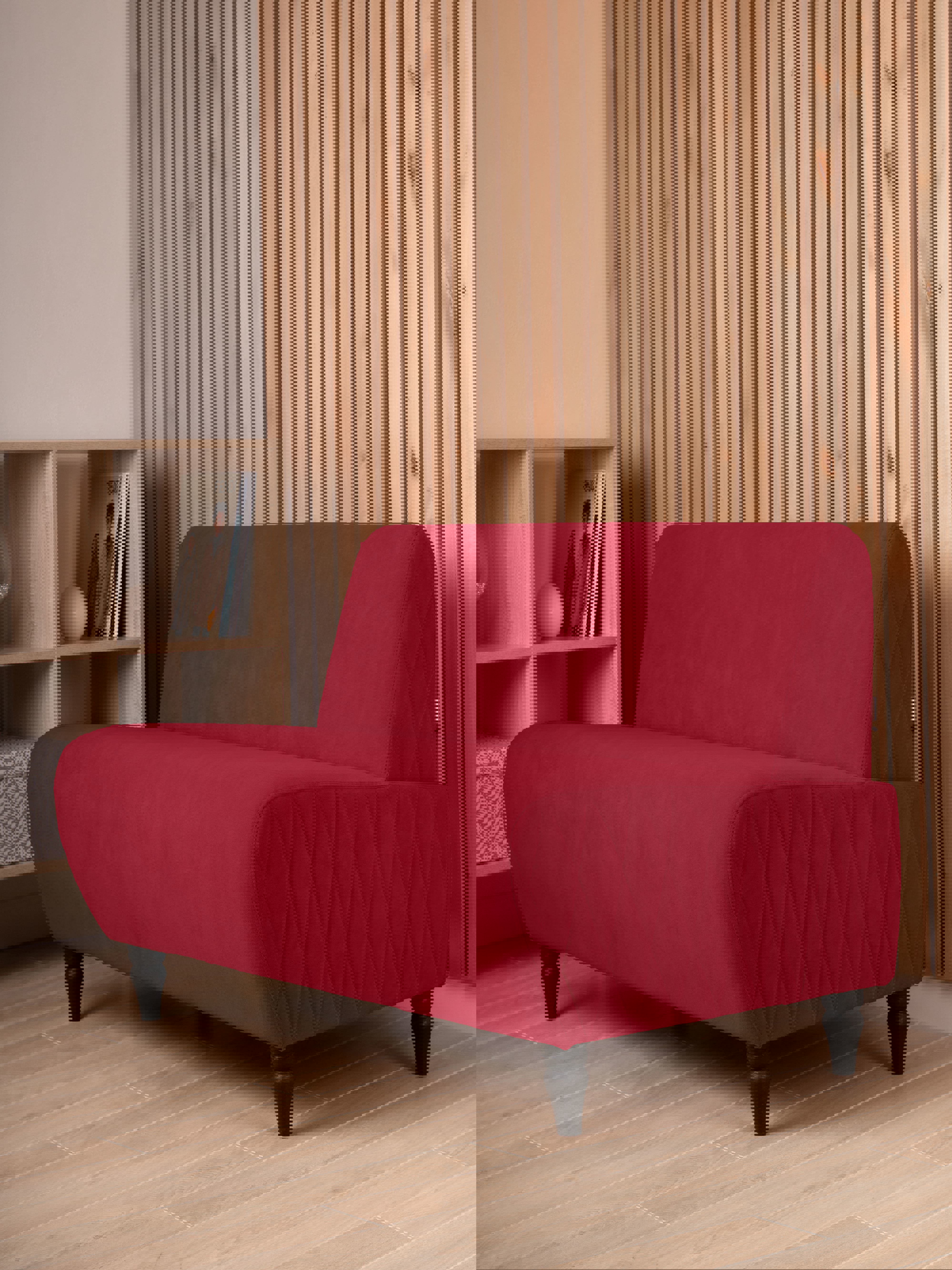 Изображение товара Диван Monofix Buno-v36 110 см красный велюр