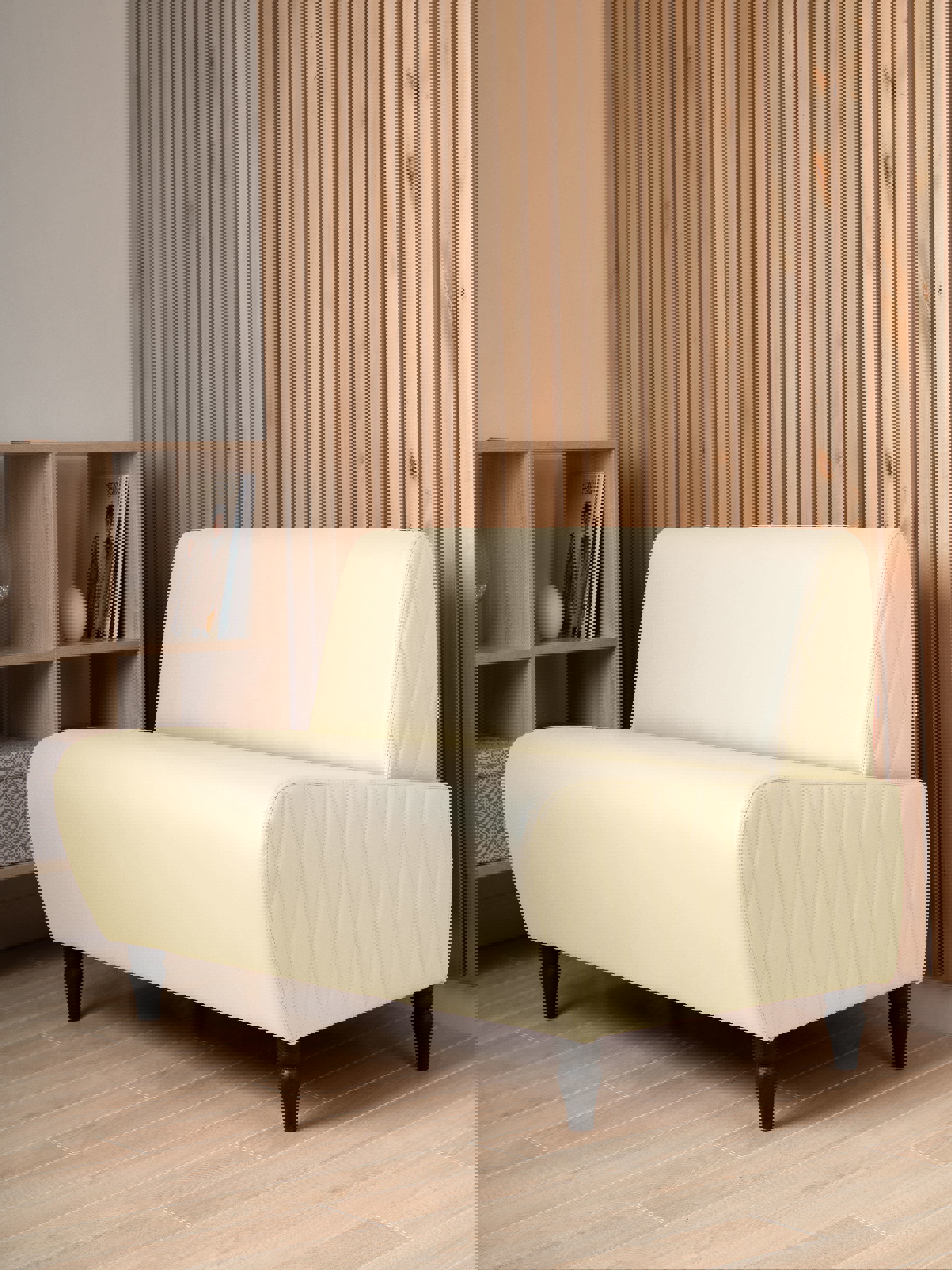 Изображение товара Компактный прямой диван из эко-кожи Monofix Буно Mn73_3 кремовый