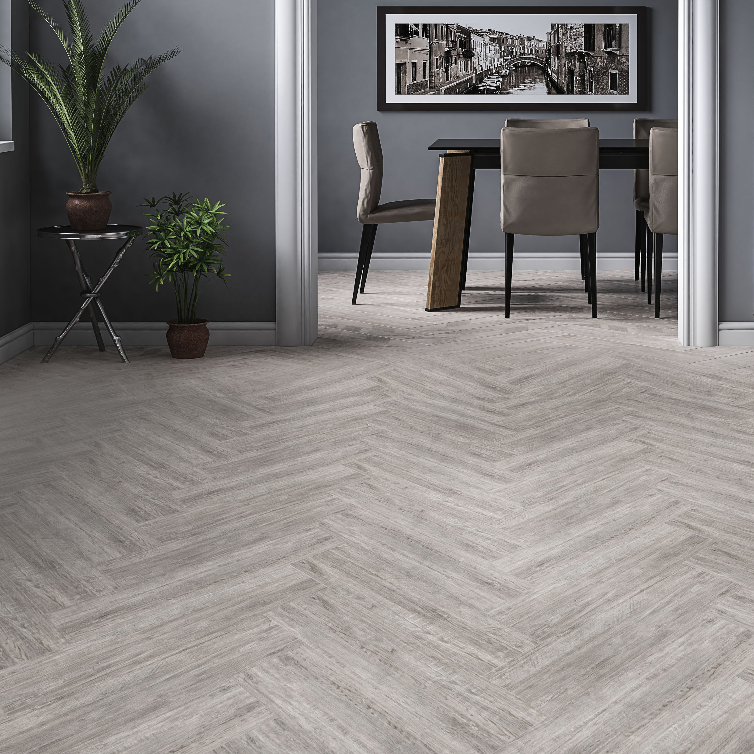 Изображение товара Керамогранит Progress Мезон 20x80 см, матовый, коричневый для внутренней и наружной отделки