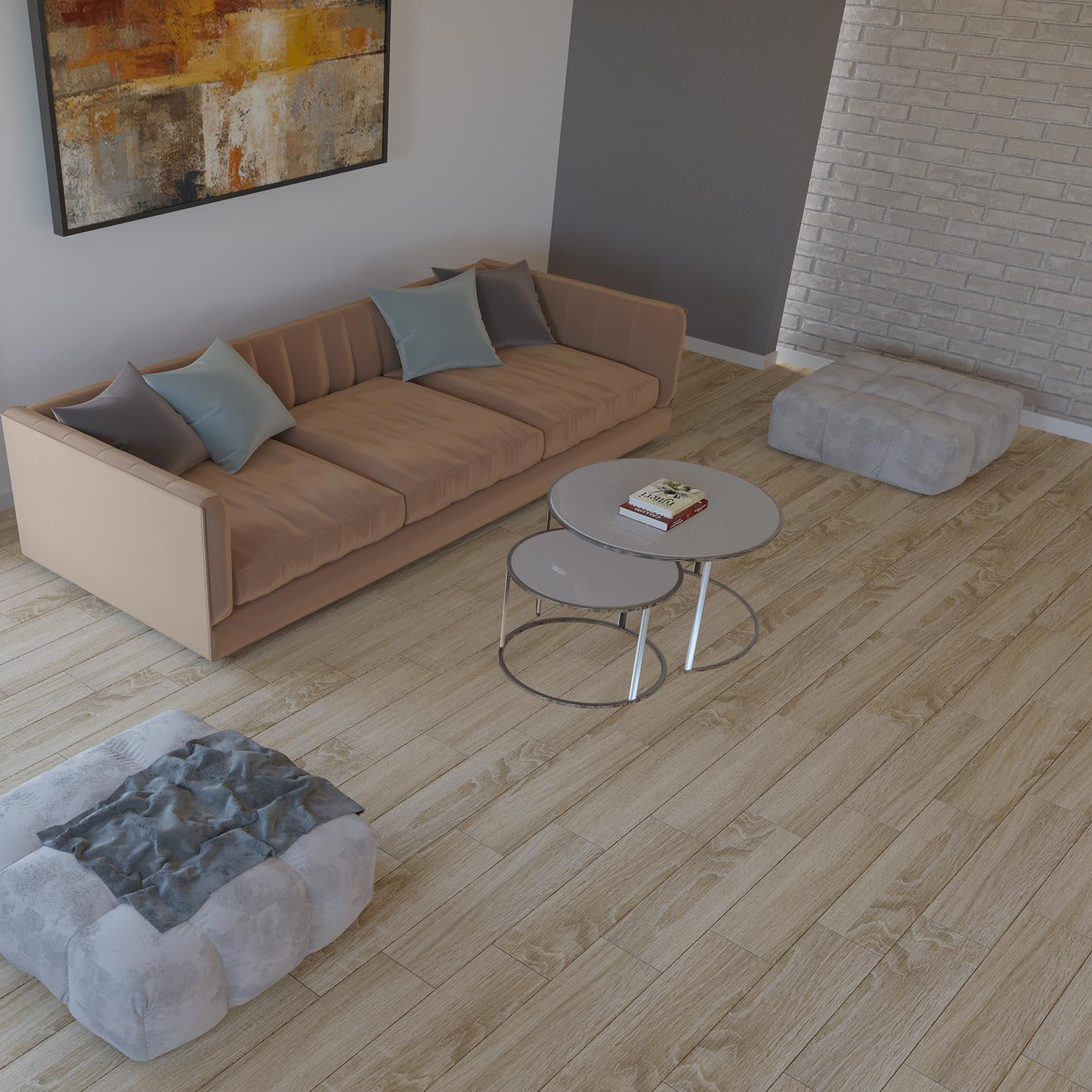 Изображение товара Керамогранит Elma 15X60 см 1.35 м² цвет кремовый