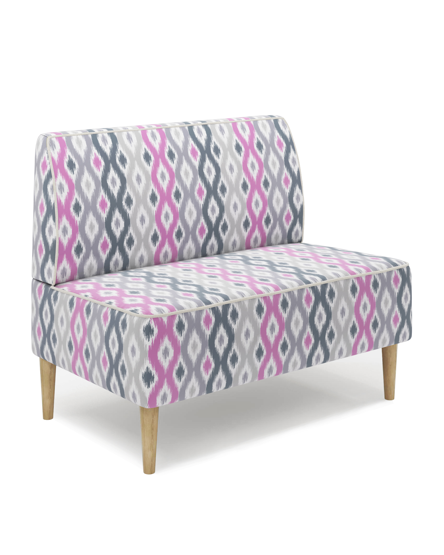 Изображение товара Маленький фиолетовый диван Monofix Odos-abstr 100x82 см для офиса и дома