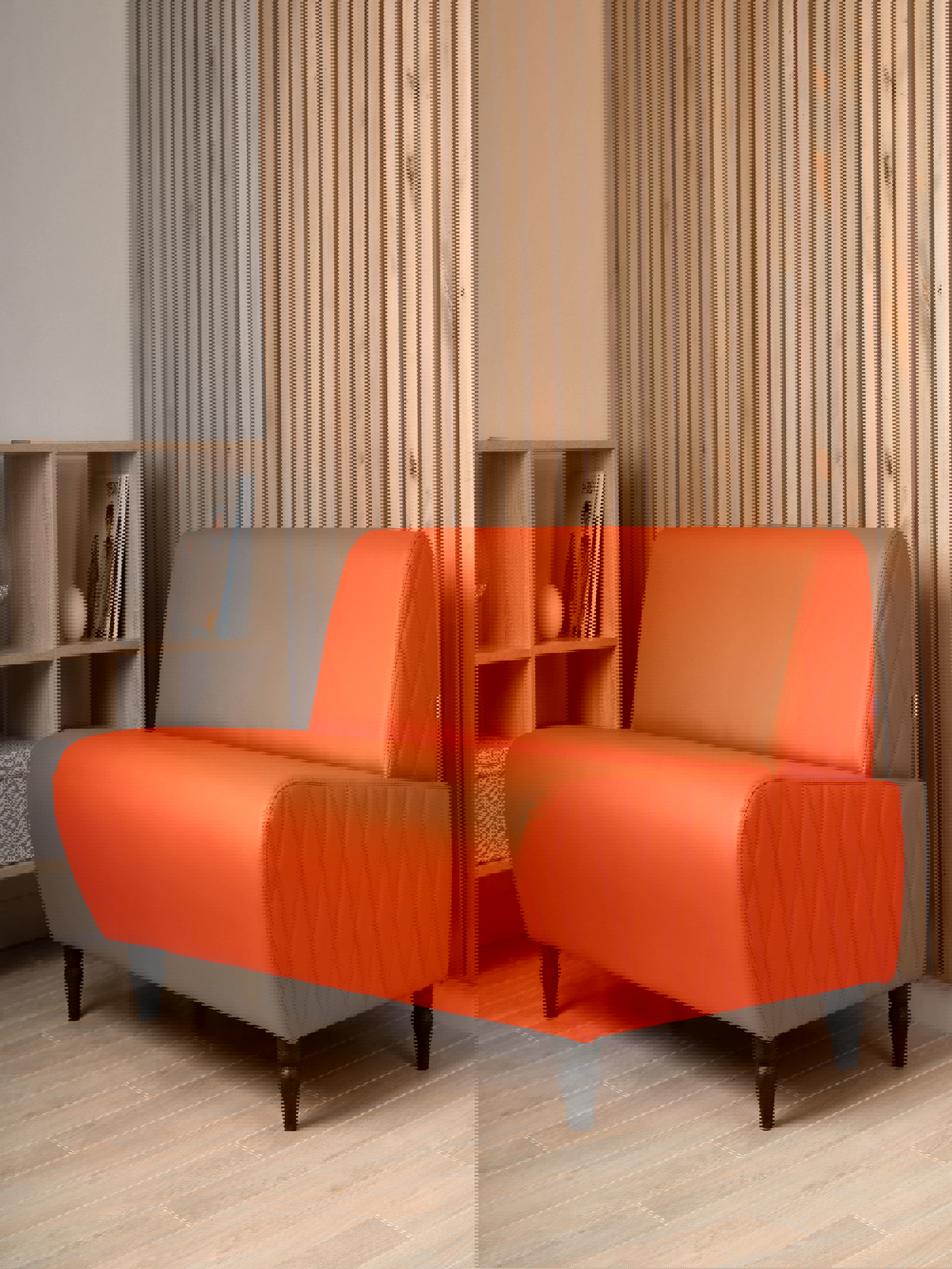 Изображение товара Диван Monofix Буно экокожа оранжевый 110x73x67 см