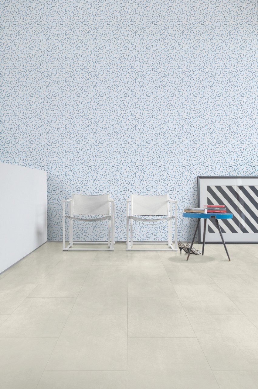 Изображение товара ПВХ плитка Quick Step Бетон светлый 32 класс 4.5 мм водостойкая для дома и офиса