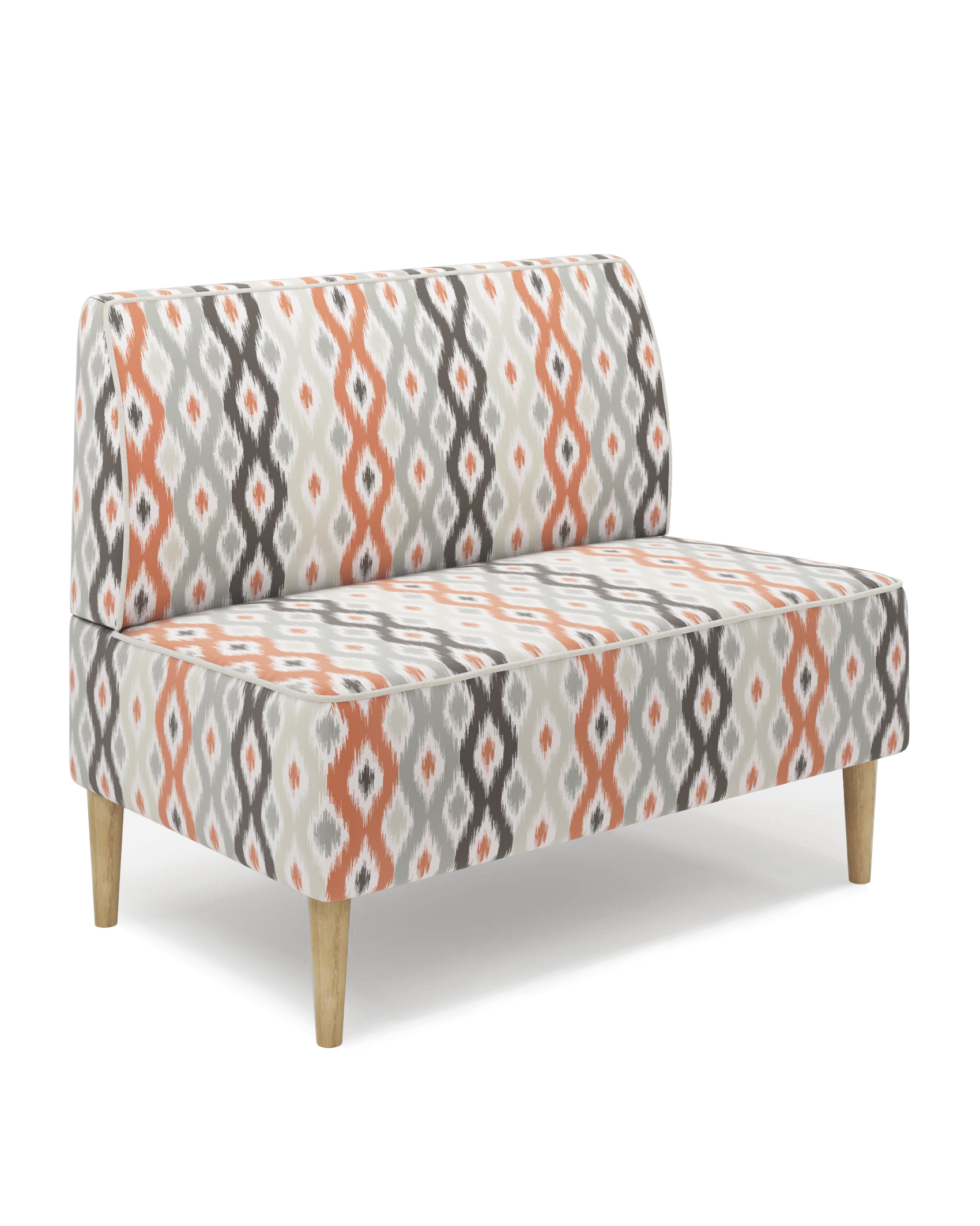 Изображение товара Диван Monofix Odos-abstr-террак 100x82x61 см велюр цвет терракотовый