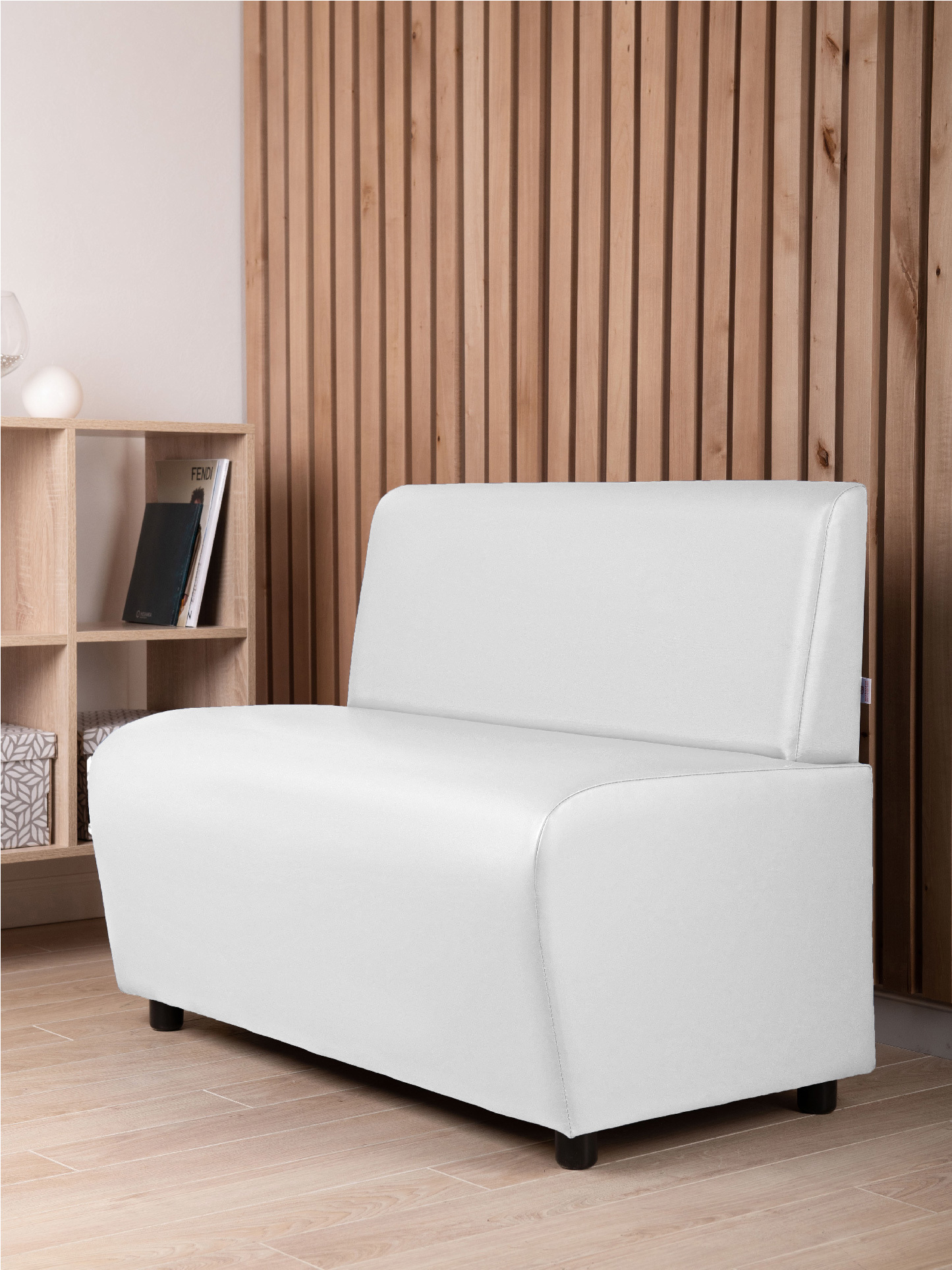 Изображение товара Диван Monofix Бафф Dv-baffwhite 100x77x53 см экокожа цвет белый