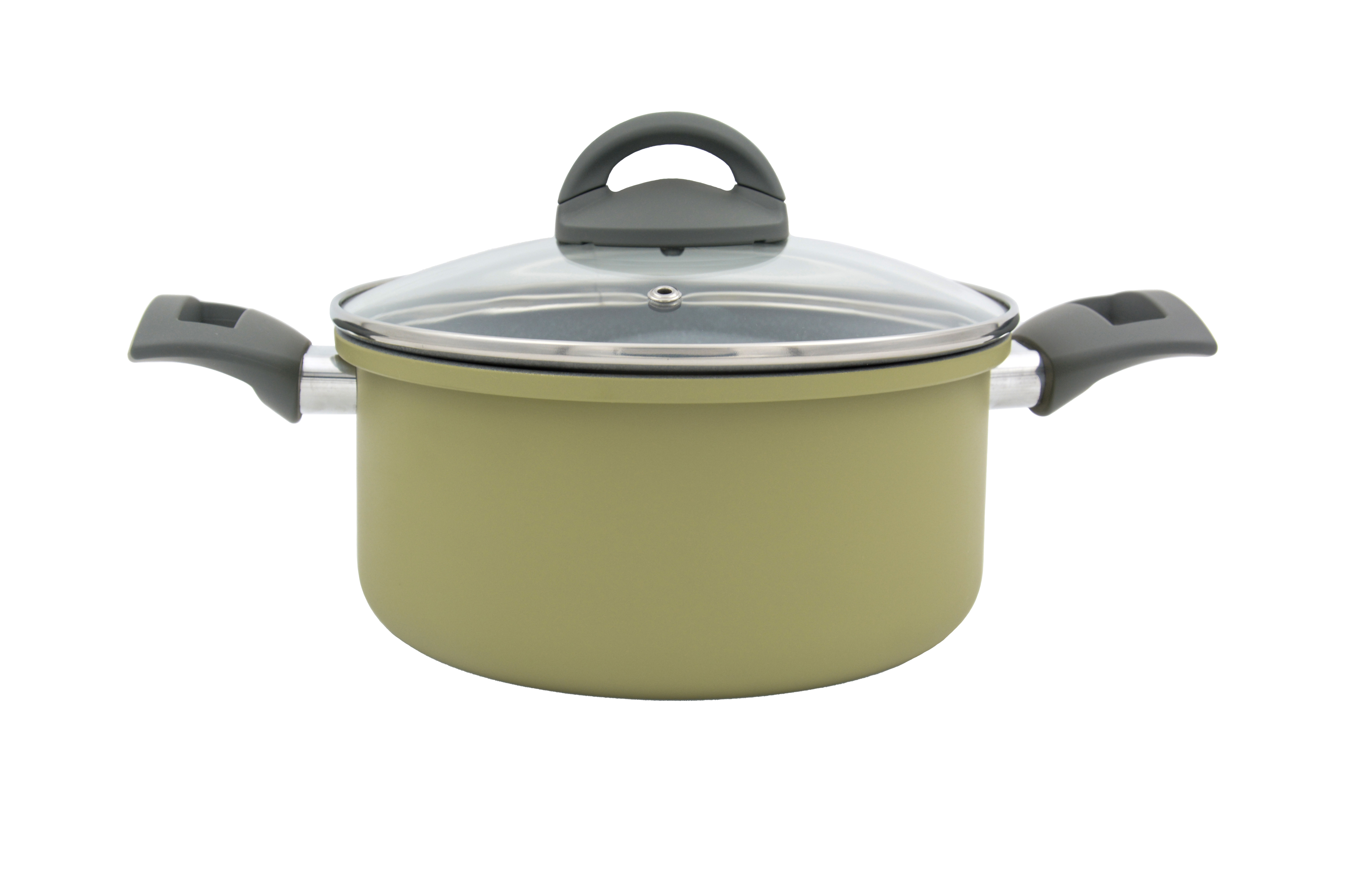 Изображение товара Кастрюля с крышкой 3 л Relice Rl-3205 алюминий цвет серый