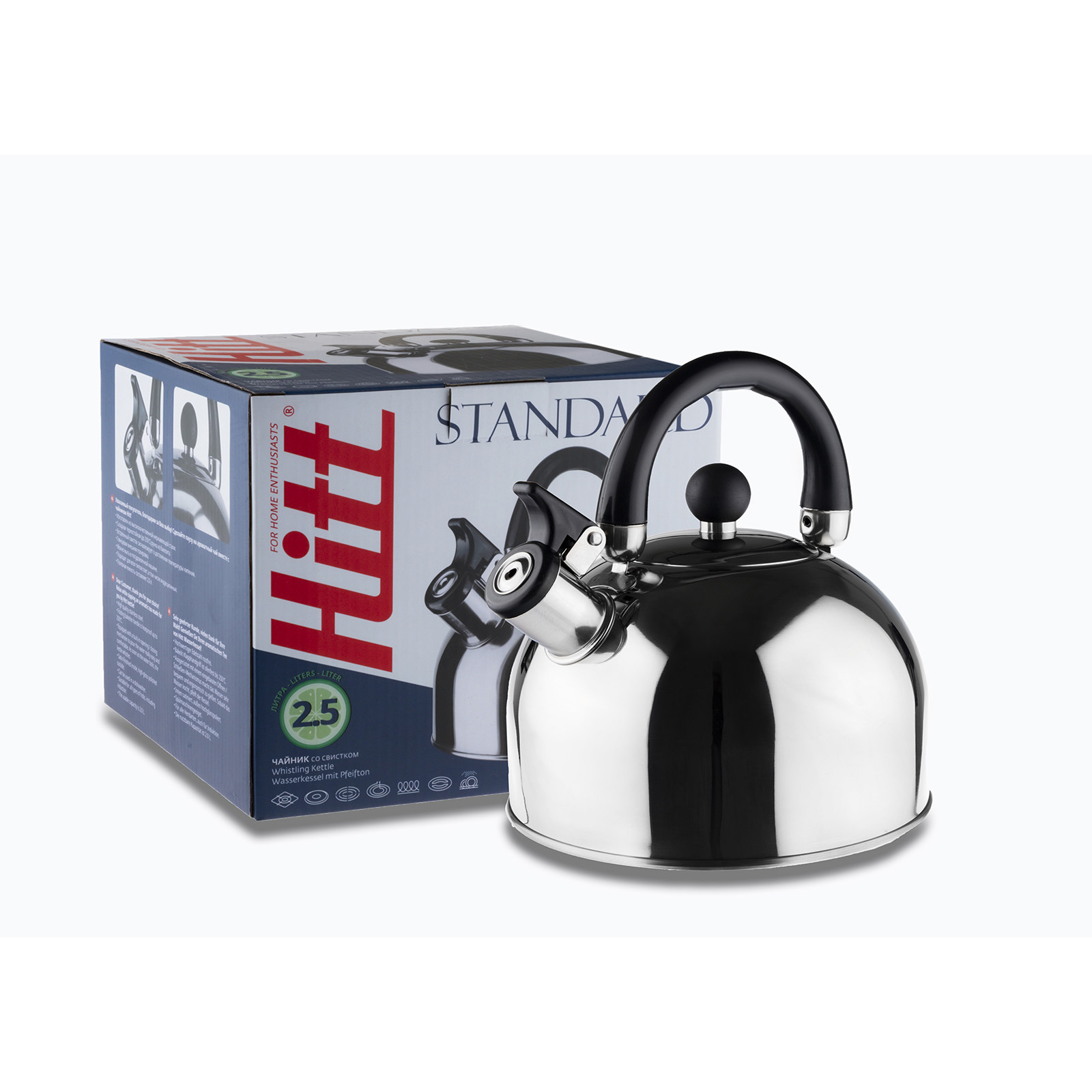 Изображение товара Чайник Hitt Л3864 2.5 л нержавеющая сталь цвет сталь