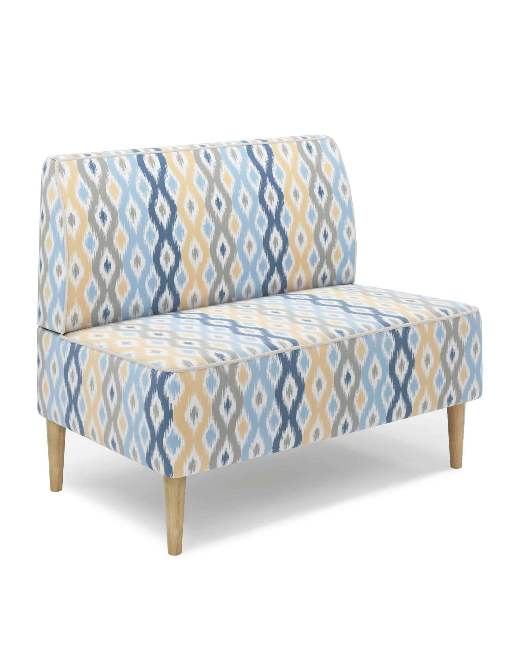 Изображение товара Компактный голубой диван Monofix Odos-abstr для офиса и дома, 100x82х61 см