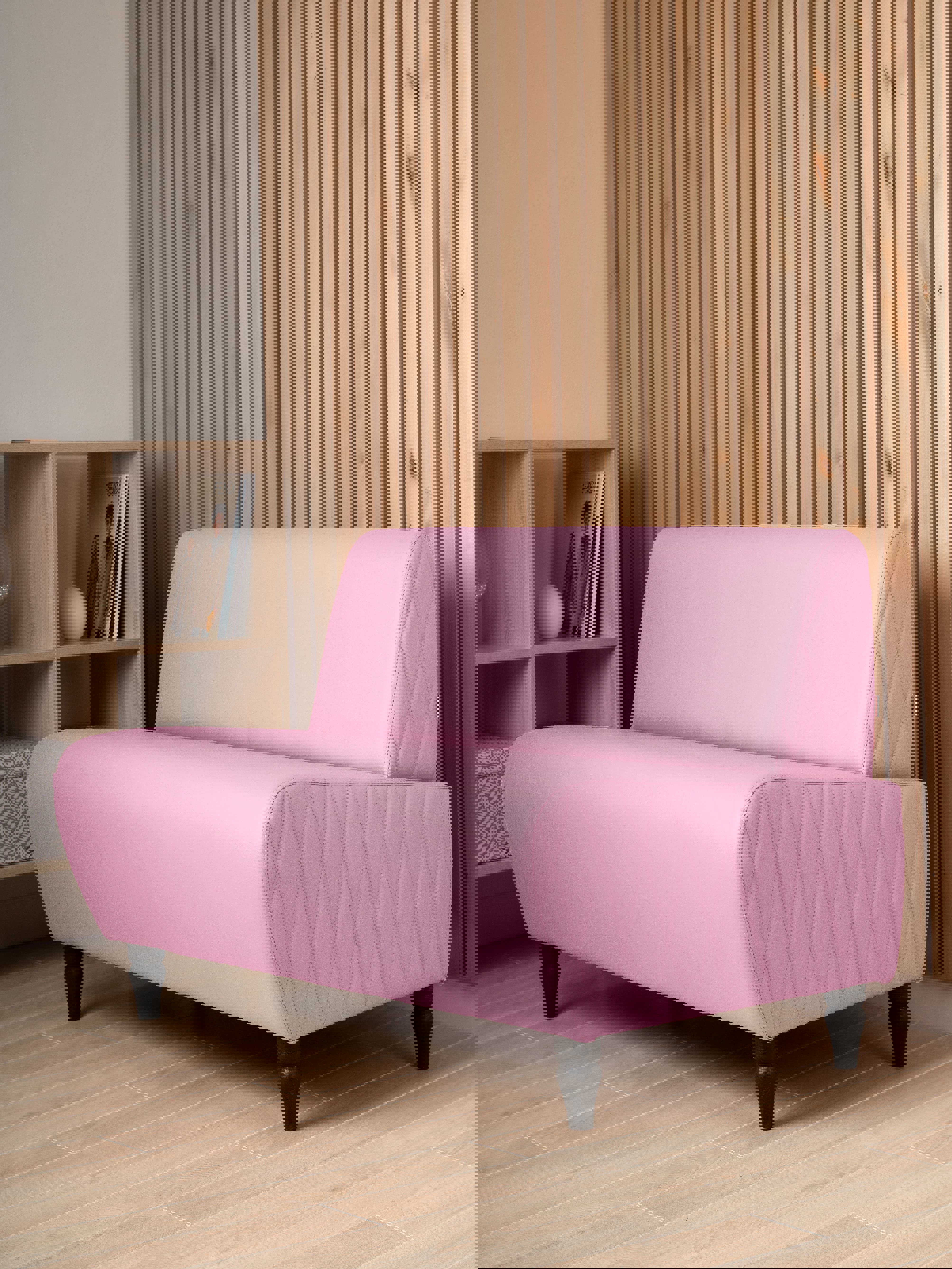 Изображение товара Компактный розовый диван Monofix Буно Mn73_6 для офиса кухни и дачи