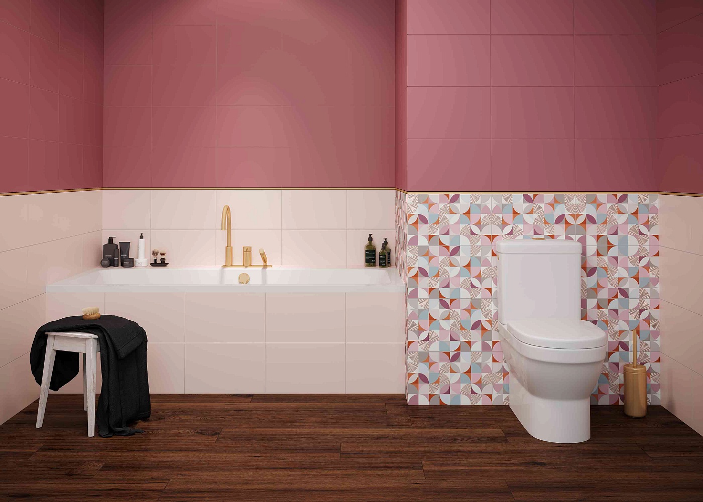 Изображение товара Керамическая настенная плитка Creto Monica 25x40 см для интерьера