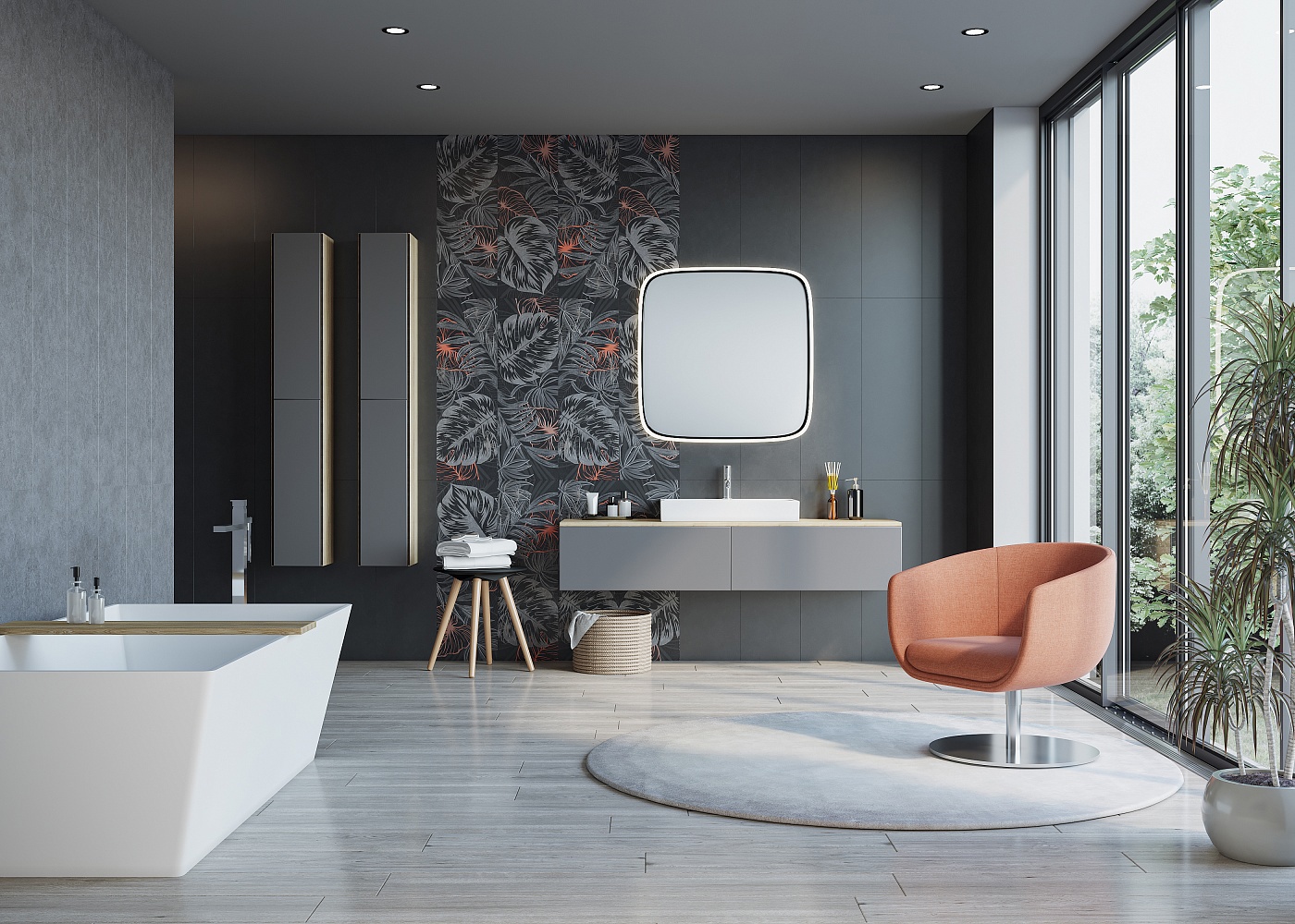 Изображение товара Керамическая плитка Creto Pandora night 30x90 см для стен