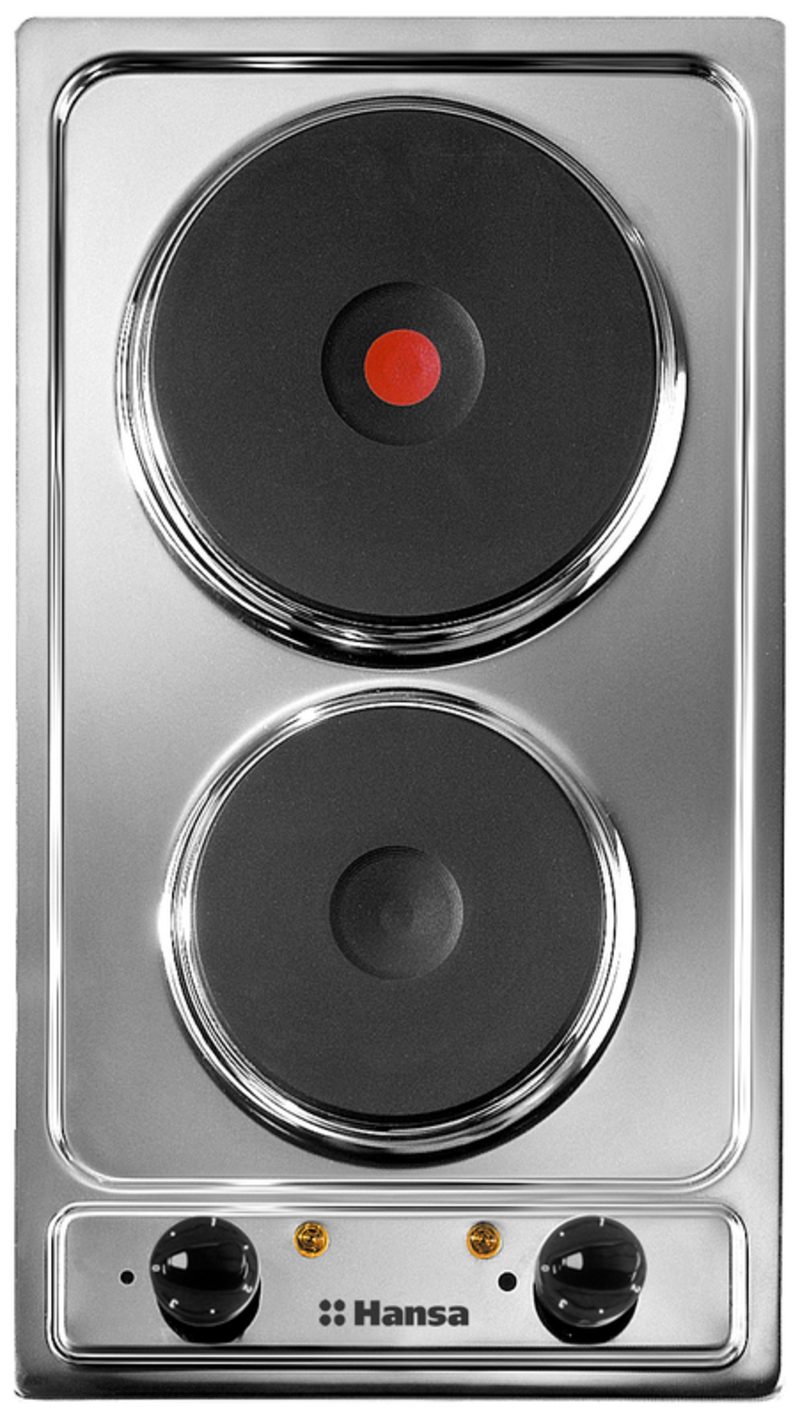 Изображение товара Электрическая варочная панель Hansa BHEI301060 СП-00032932 29 см 2 конфорки цвет нержавеющая сталь