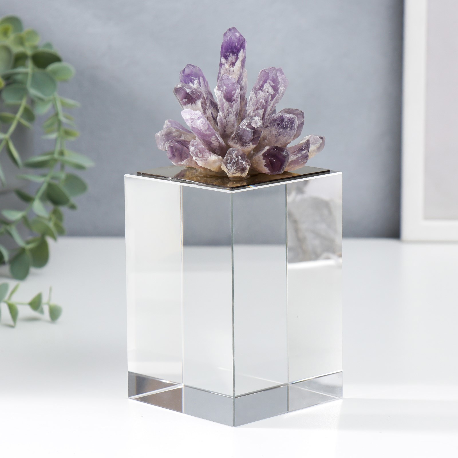 Изображение товара Сувенир интерьерный "Кристаллы аметиста" фиолет 18x8x8 см