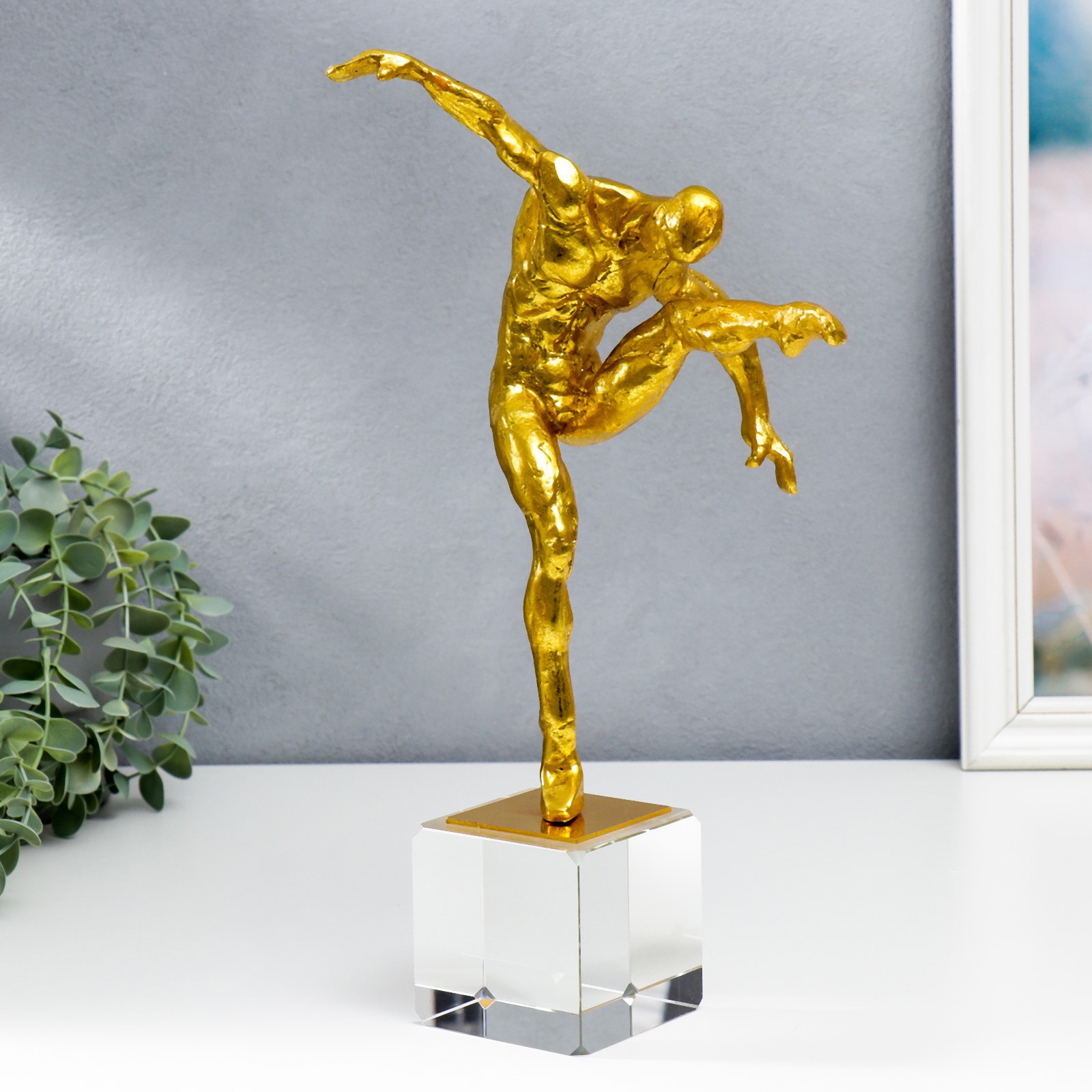 Изображение товара Сувенир интерьерный "Артист балета" золото 38x10x20 см