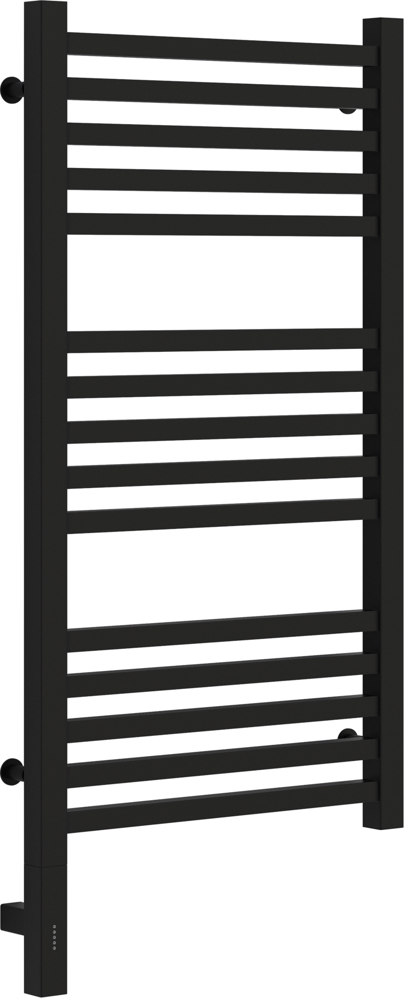 Изображение товара Полотенцесушитель электрический Сунержа Модус 3.0 Л 400x800 мм 300 Вт с терморегулятором лесенка цвет черный матовый
