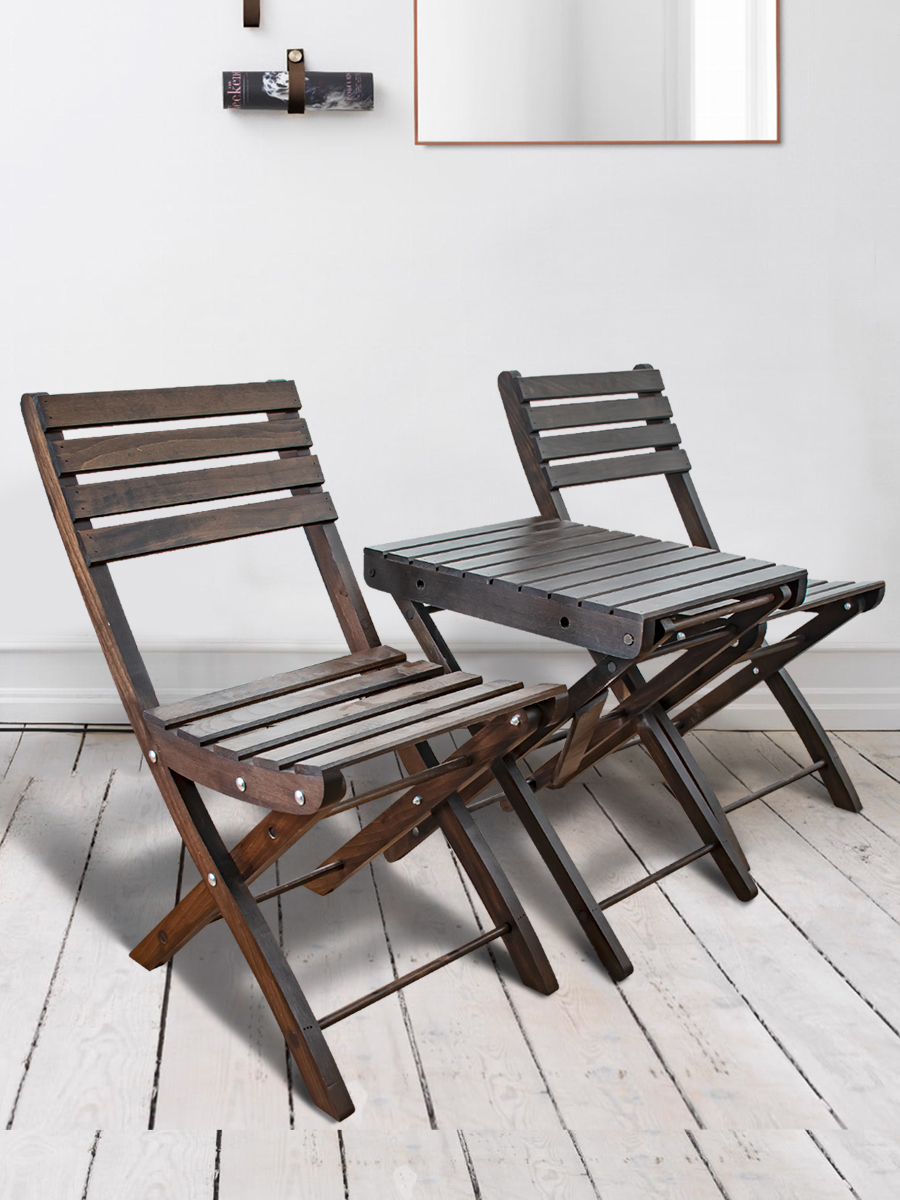 Изображение товара Садовая мебель Дубравия Комфорт стол и 2 стула