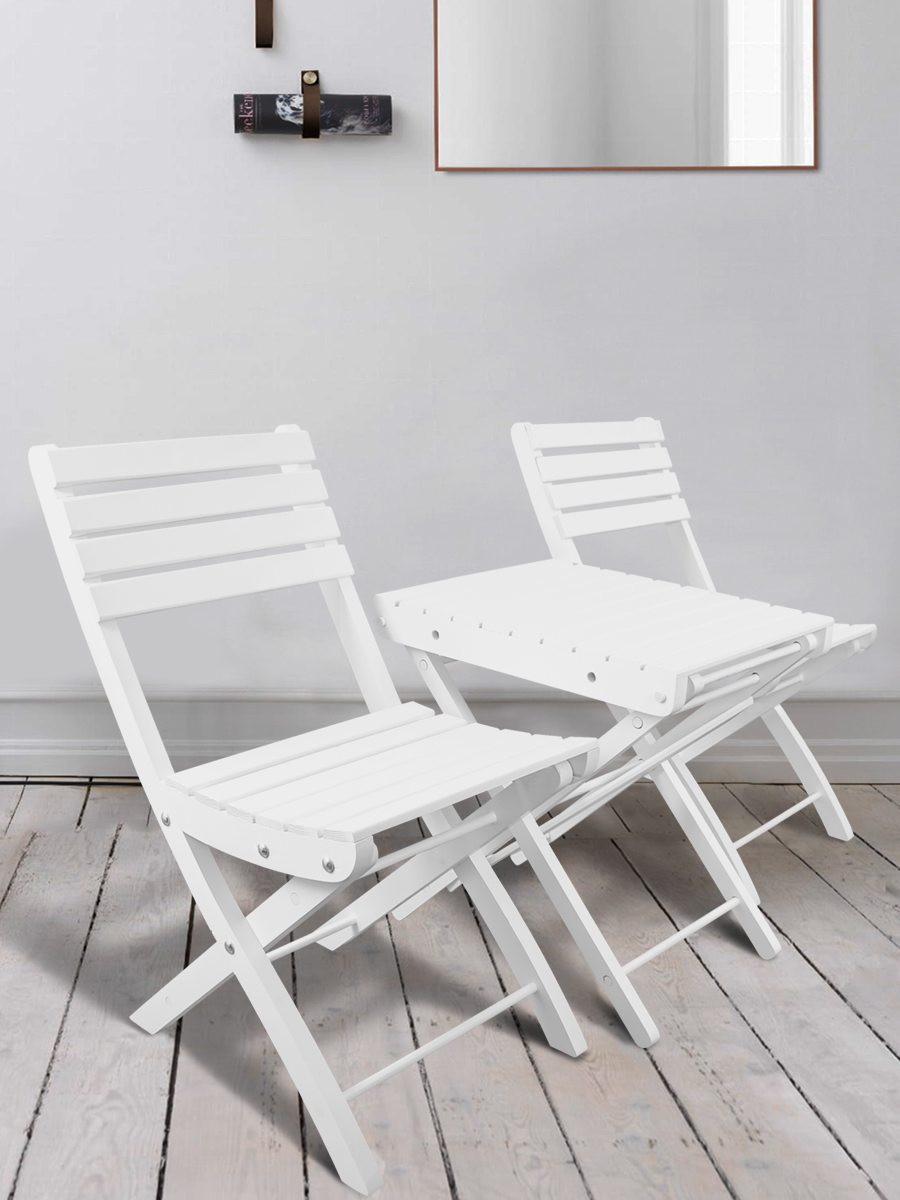 Изображение товара Садовая мебель Дубравия Комфорт: стол и 2 стула из дерева