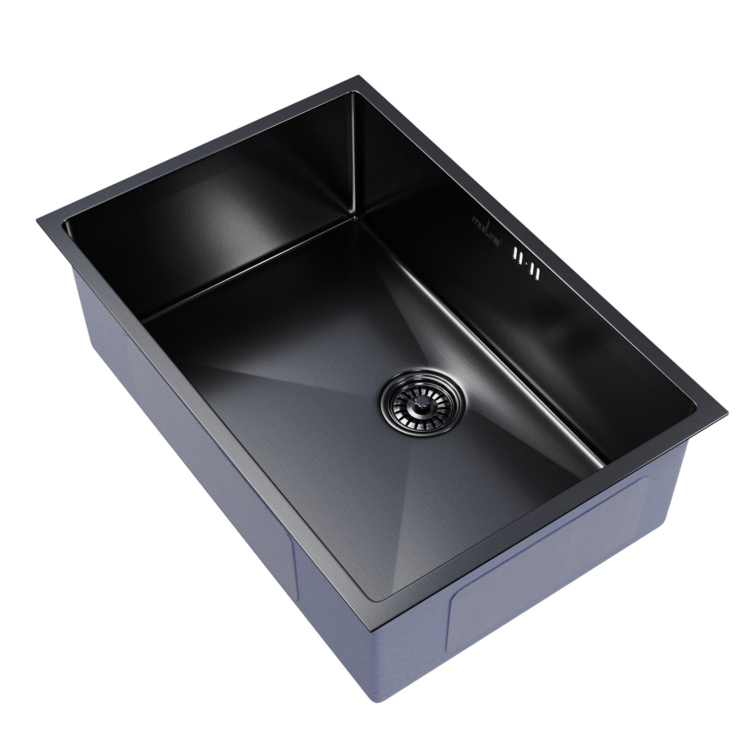 Изображение товара Врезная мойка Mixline 548573 44x65x22 см нержавеющая сталь цвет черный
