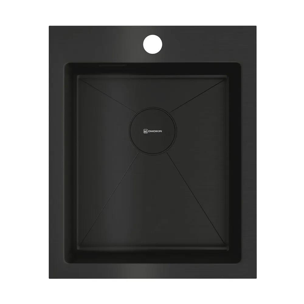 Изображение товара Мойка врезная OMOIKIRI Akisame 41-GB 41x20 см графит с PVD-покрытием