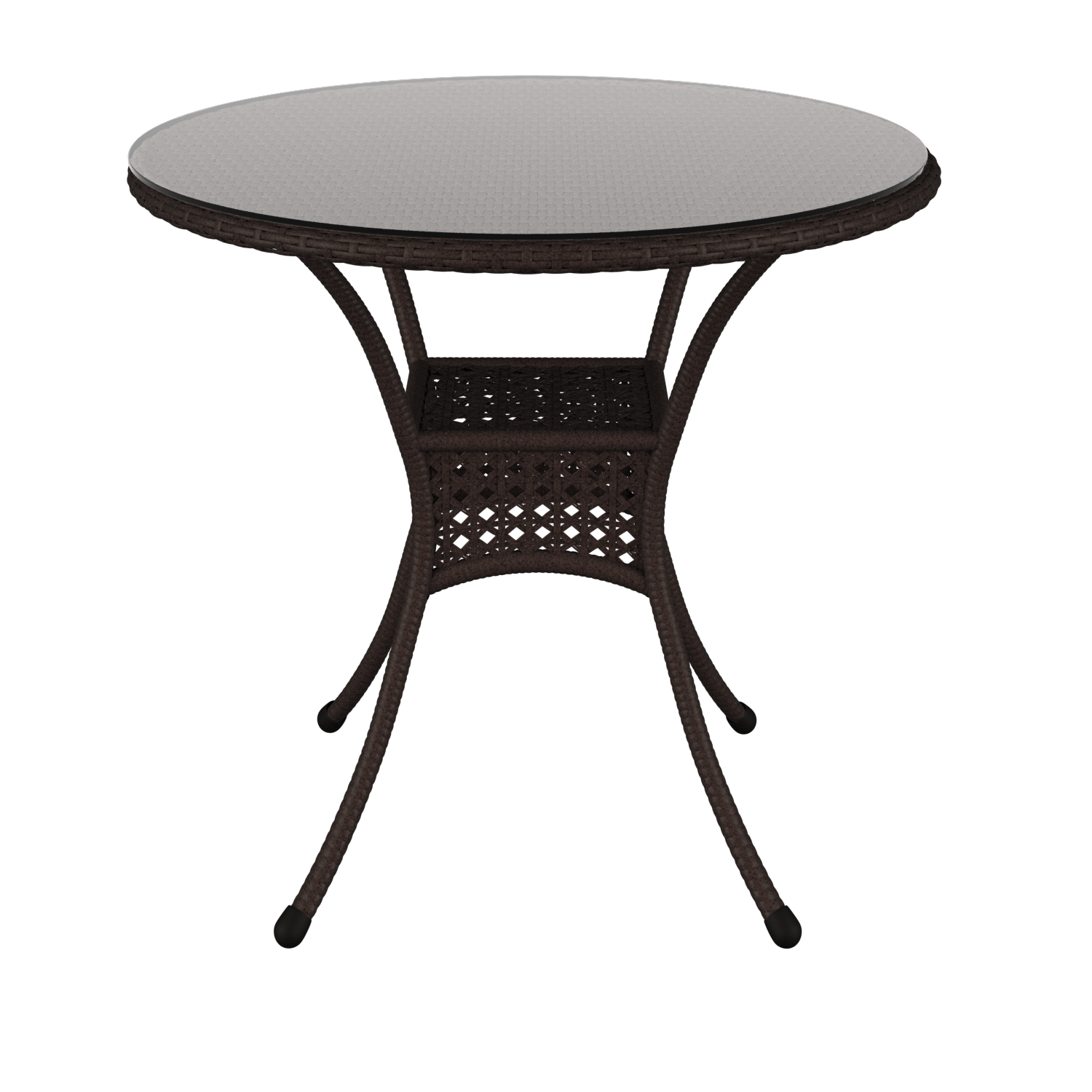 Изображение товара Нераздвижной садовый стол Aiko DECO 80 см x 80 см x 75 см сталь коричневый