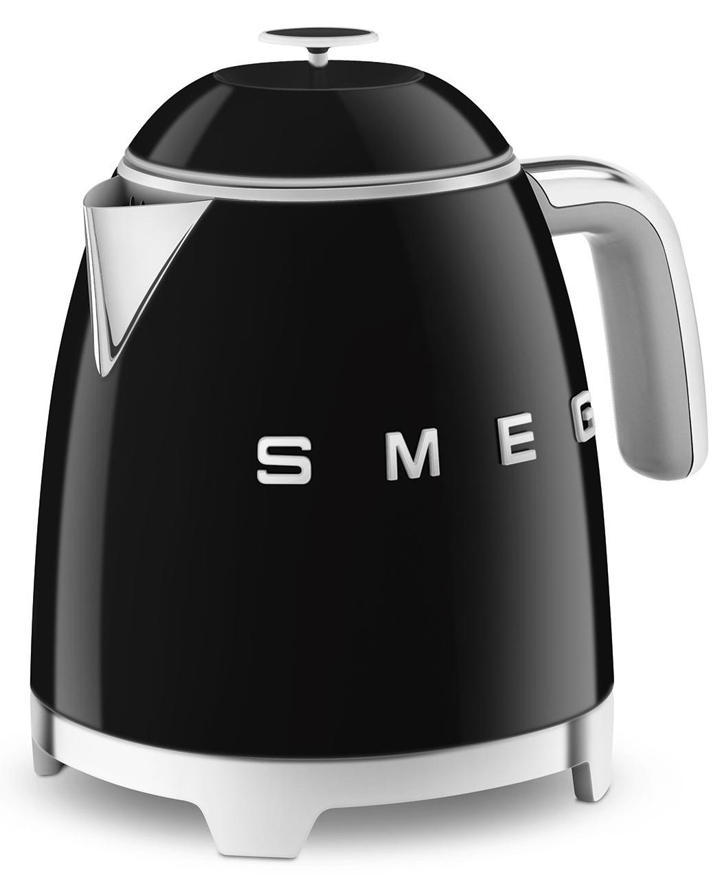 Изображение товара Электрический чайник SMEG KLF05BLEU 0.8 л черный нержавеющая сталь дизайн 50-х