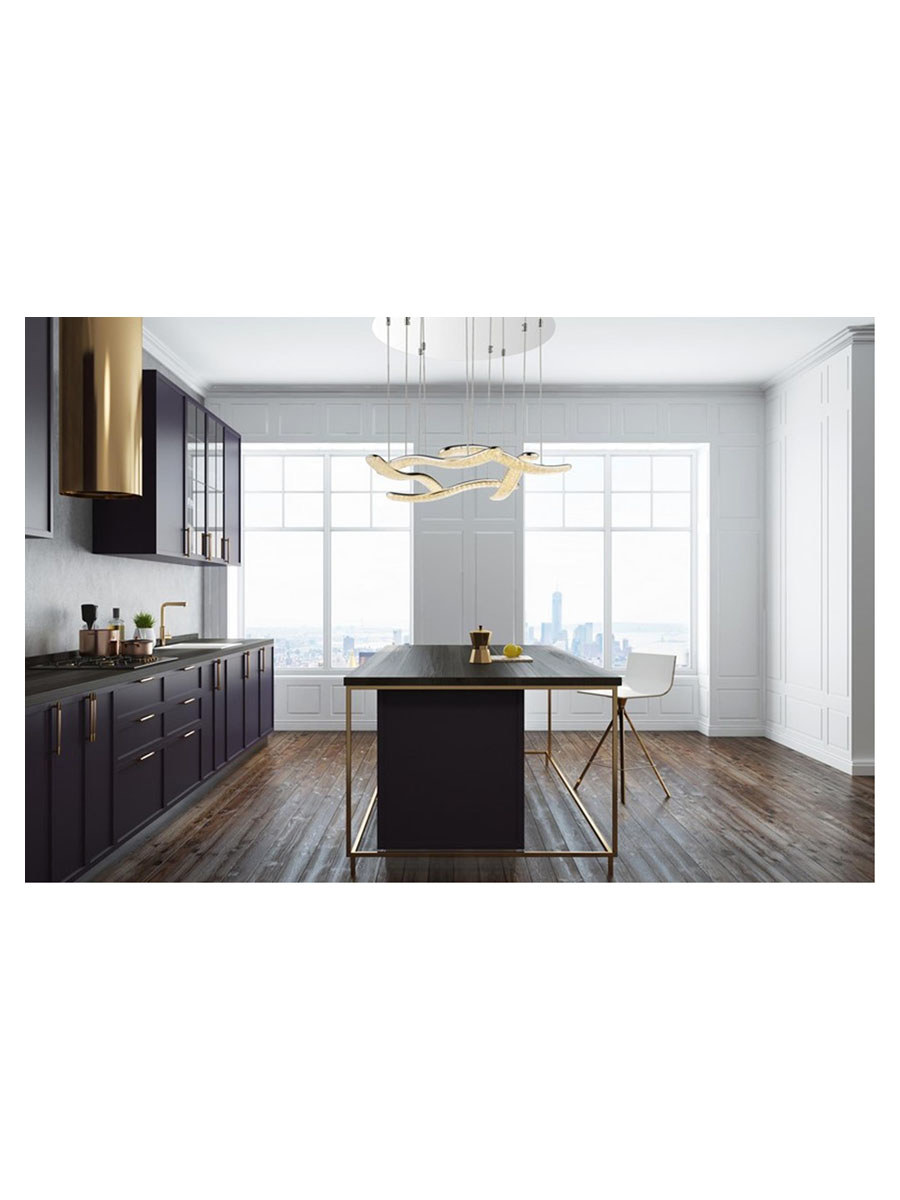 Изображение товара Современный подвесной светильник GLOBO NABRO 67833-60H с хромом и нейтральным светом