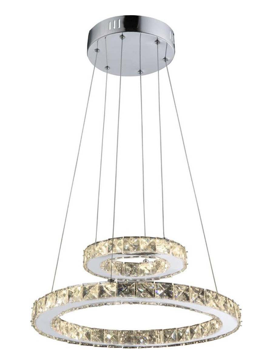 Изображение товара Светильник подвесной светодиодный Globo MARILIN I 24Вт хром современный стиль