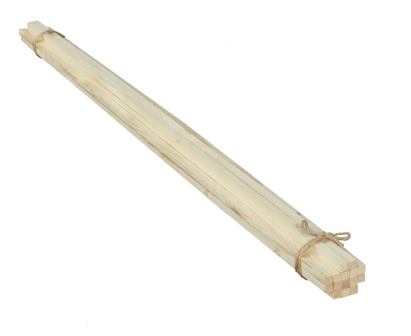 Изображение товара Рейка деревянная строганая Леспроф R10001010HV 10x10x1000 мм 15 шт сорт АБ