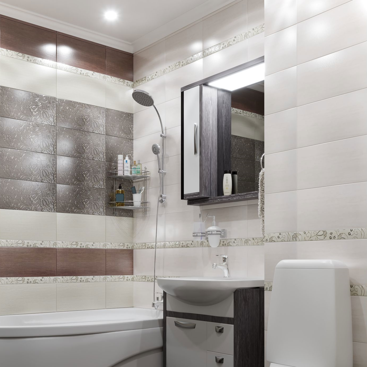 Изображение товара Плитка настенная «Наоми» 19.8x39.8 см 1.58 м2 цвет белый