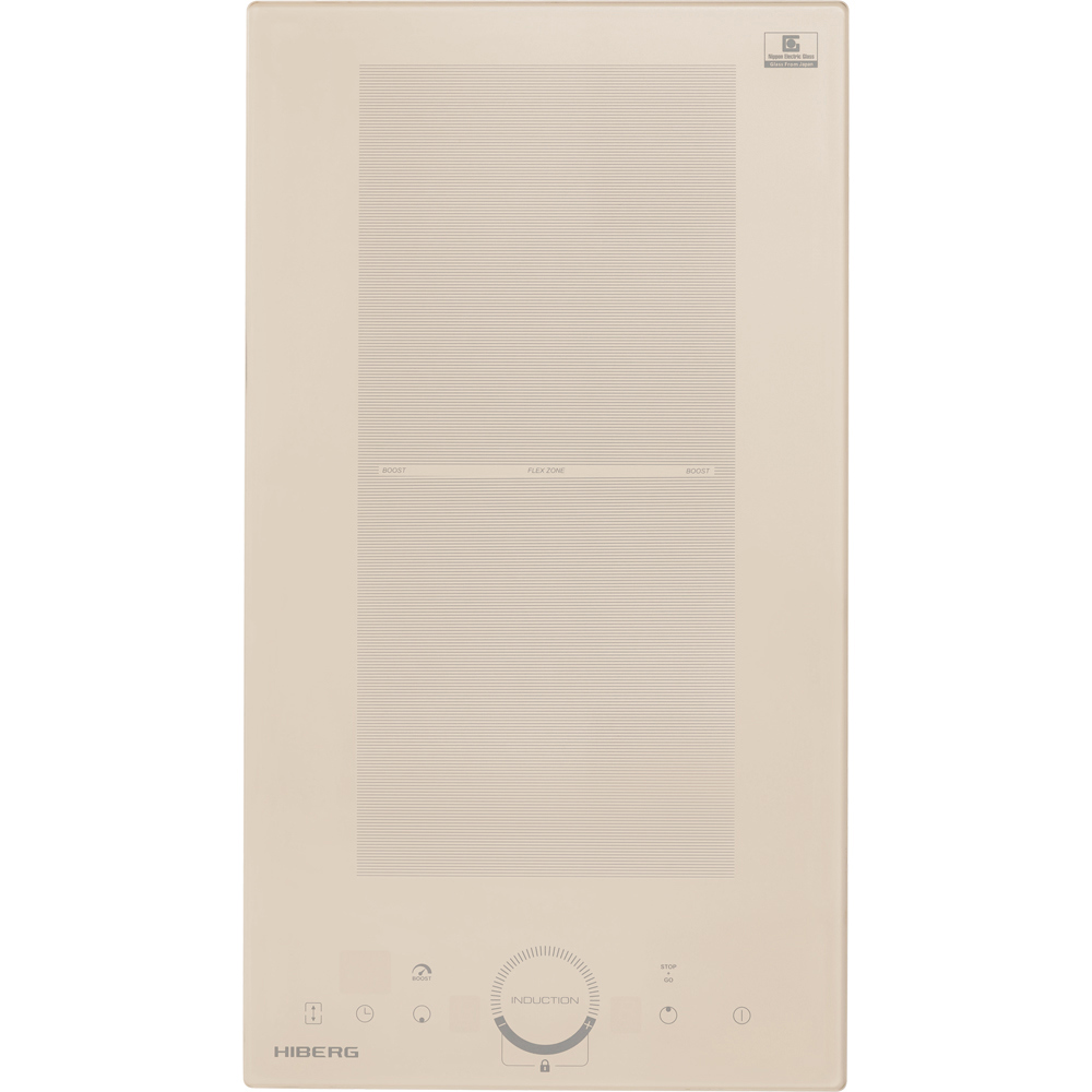 Изображение товара Индукционная варочная панель Hiberg i-MS 3029 Y 2 конфорки бежевый стеклокерамика