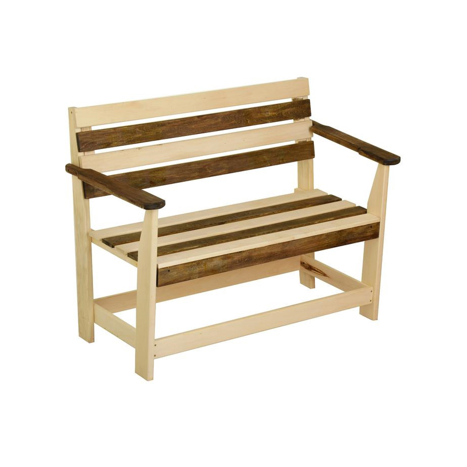 Изображение товара Скамья садовая Добропаровъ 55x90x120 см бежевый металл