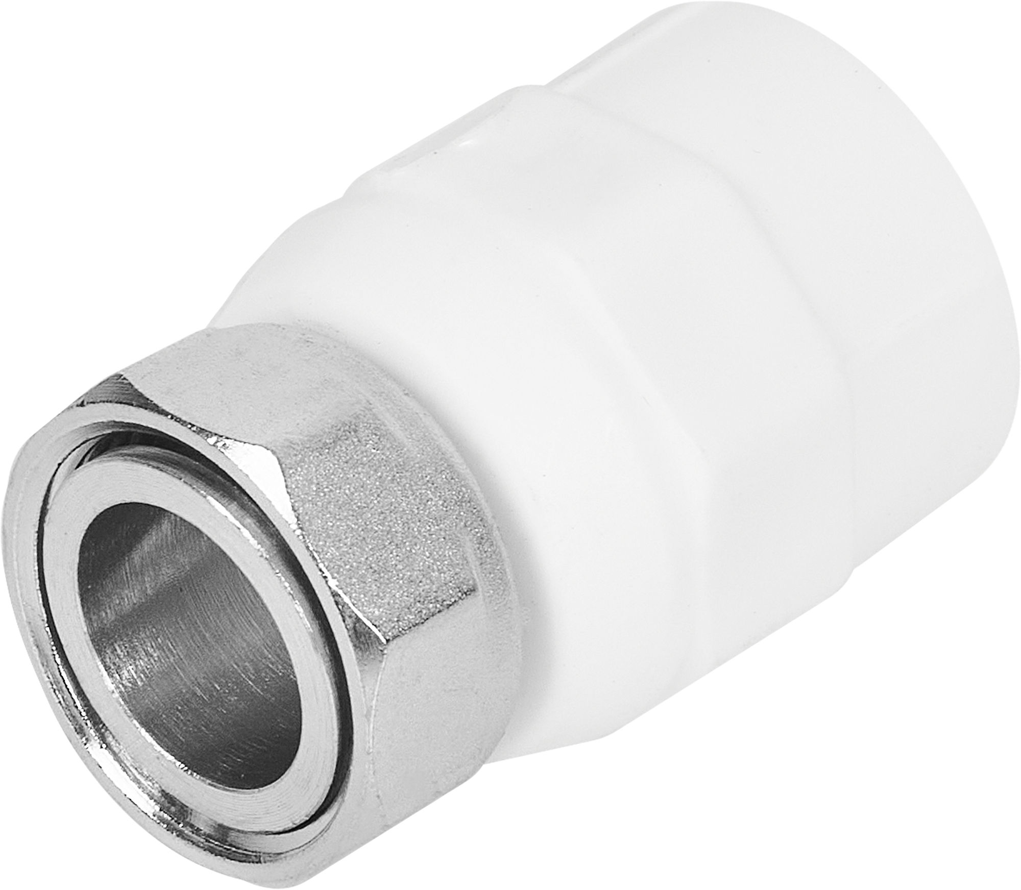 Изображение товара Муфта комбинированная Valtec 3/4 x 25 мм ВР ВП из полипропилена для водоснабжения