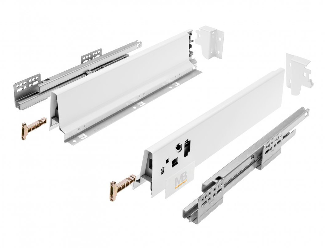 Изображение товара Модерн Бокс под духовку H-68 L-450 белый мебельный ящик для кухни