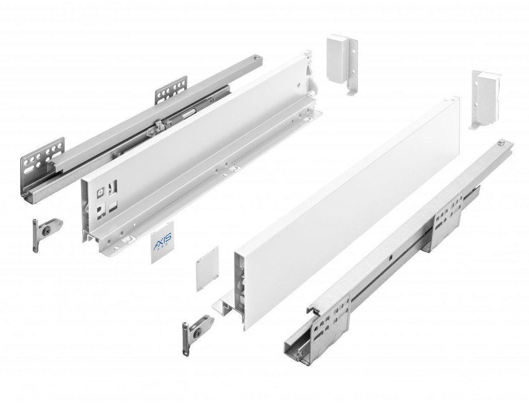 Изображение товара Современная система выдвижения AXIS PRO L-550 мм белая для кухонь и мебели