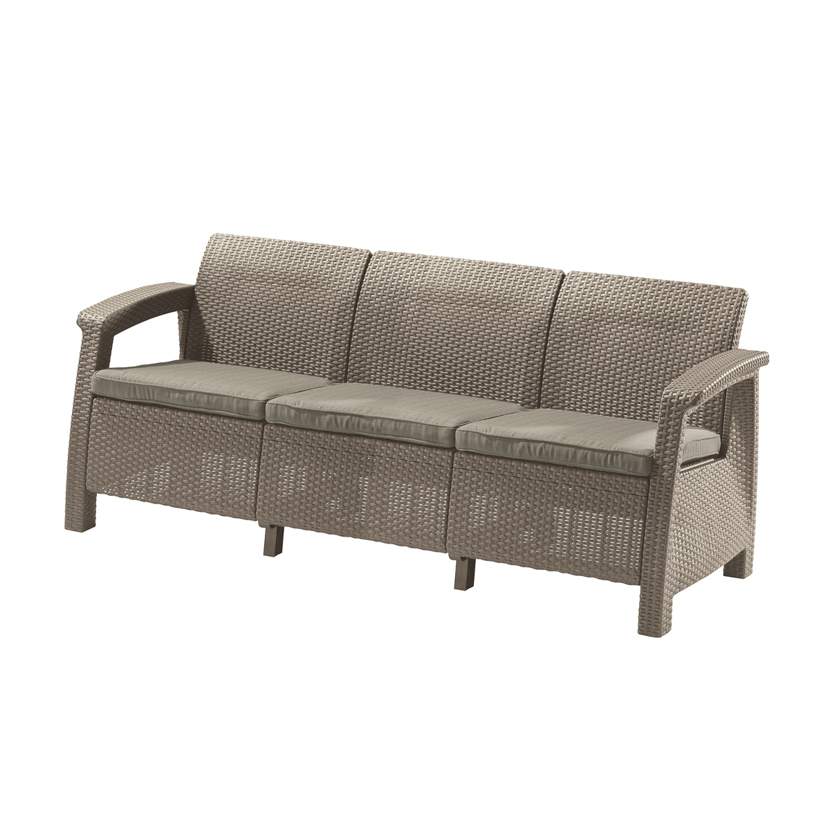 Изображение товара Диван садовый Keter 237069 Corfu Love Seat MAX 80 см х 43 см х 120 см пластик разноцветный