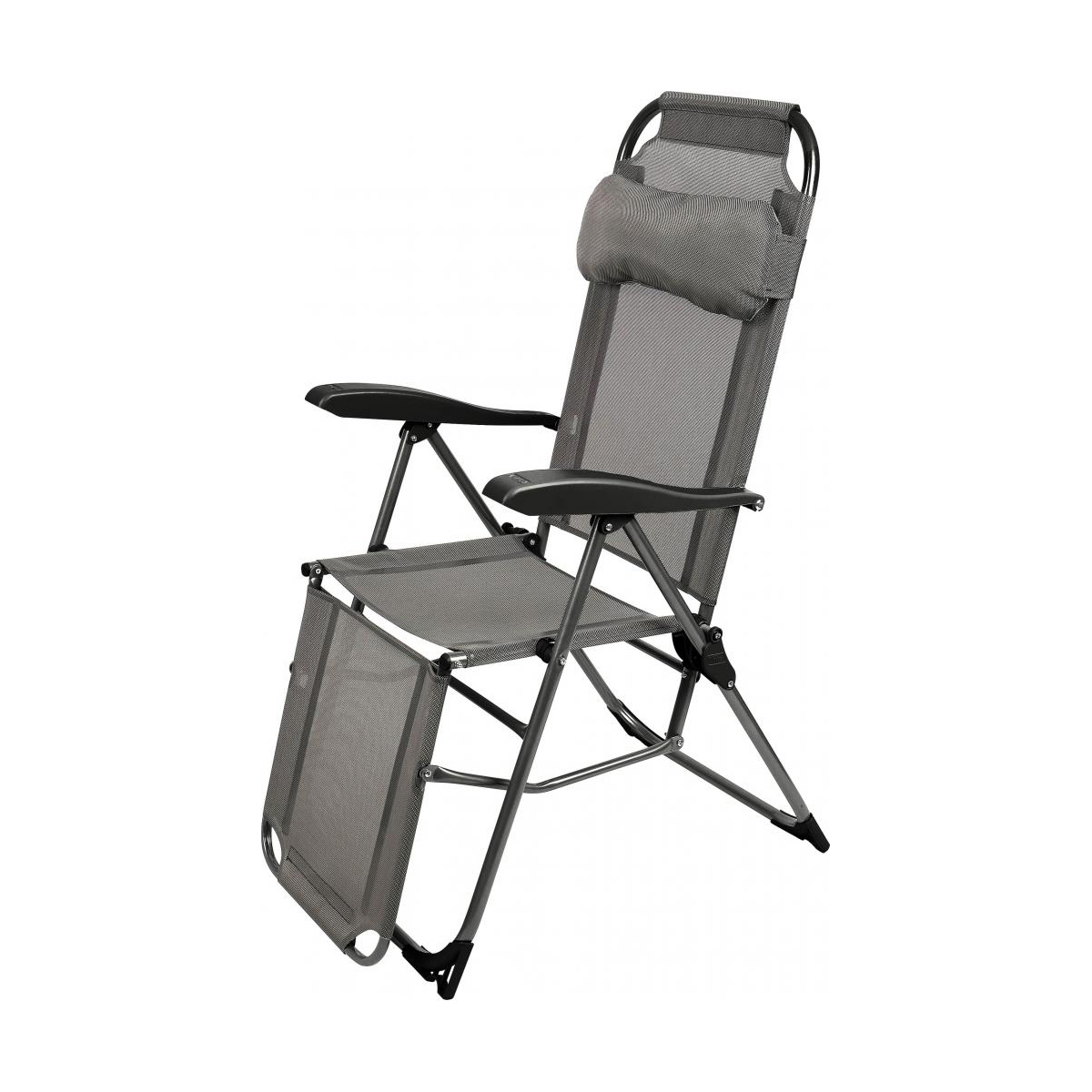 Изображение товара Садовое складное кресло Nika 210522 металлическое серое с сеткой