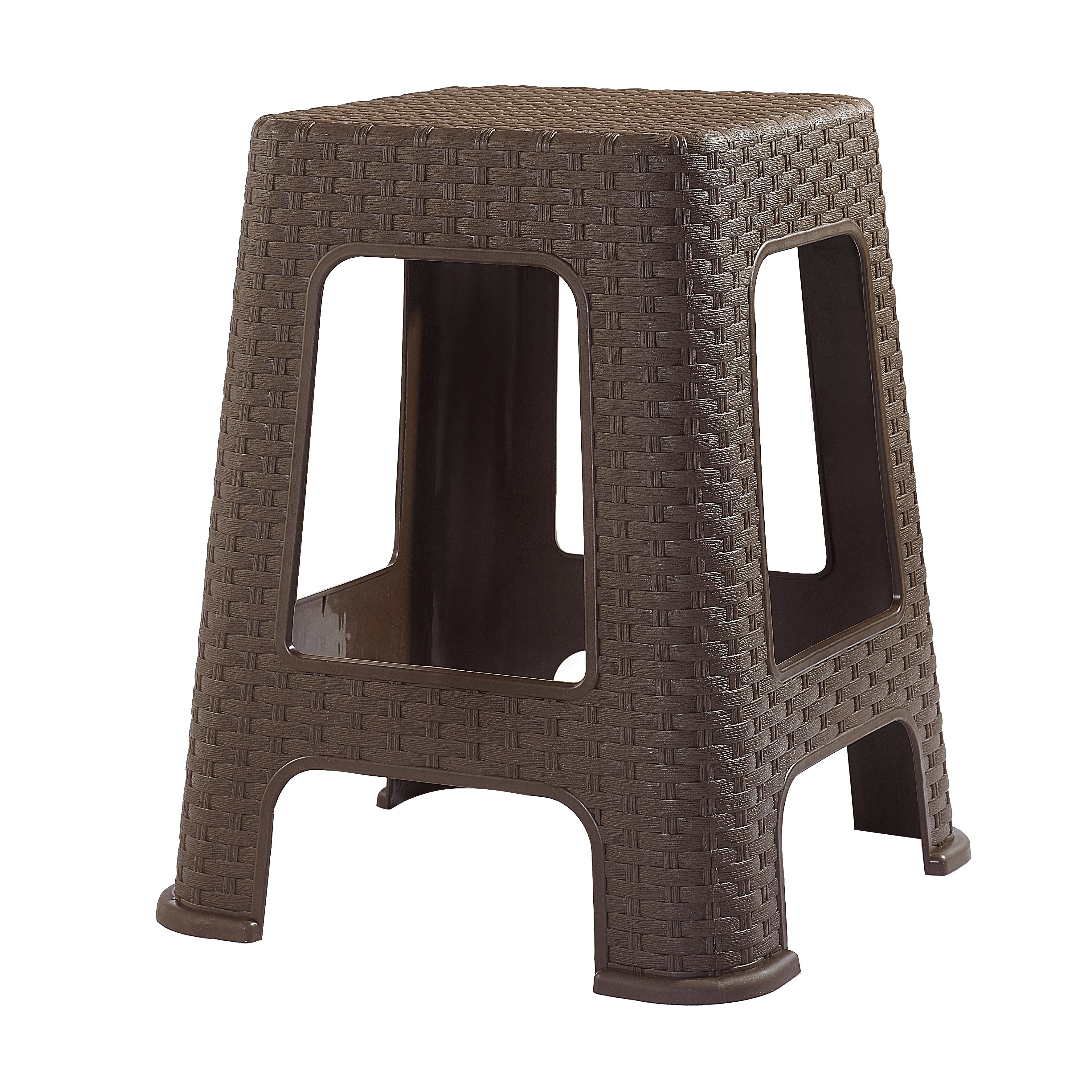 Изображение товара Садовый табурет Violet Ротанг 37.5х37.5х45 см пластиковый