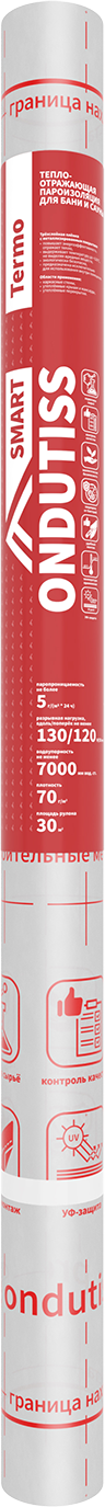 Изображение товара Пароизоляция Ондутис Smart Termo 30 м2 Изображение товара Пароизоляция Ондутис Smart Termo 30 м2
