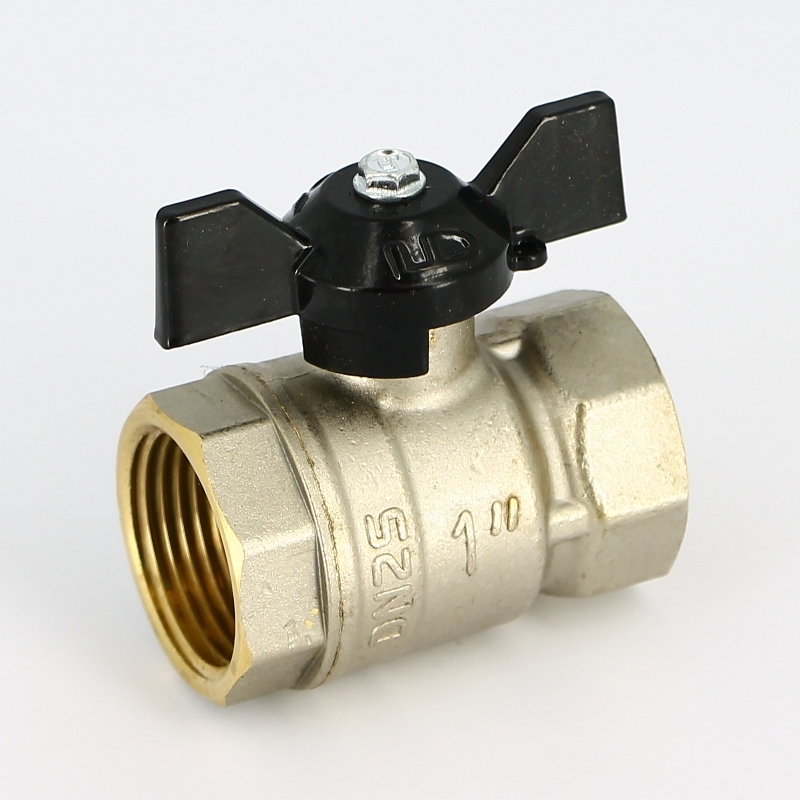 Изображение товара Кран шаровой прямой LD Pride DN25 PN40 1" ВР латунь ручка бабочка