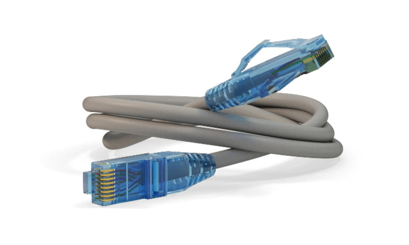 Изображение товара Патч-корд Hyperline Ethernet Lan категория 6 U/UTP LSZH 5 м серый