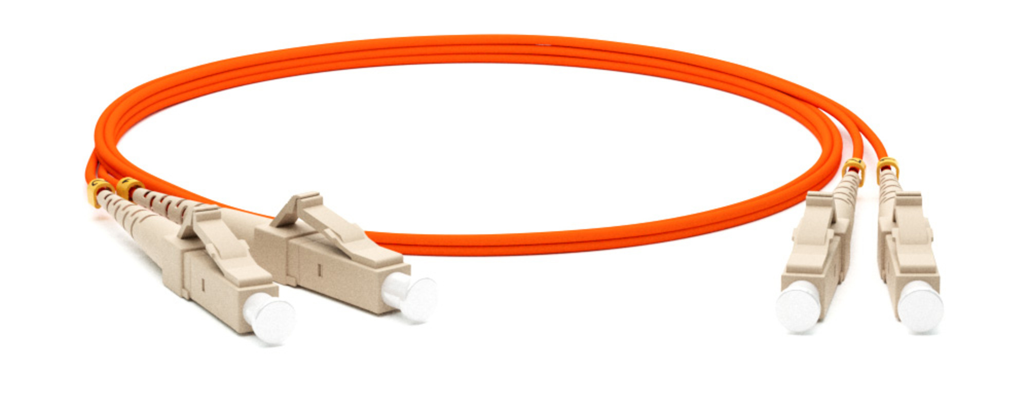 Изображение товара Патч-корд волоконно-оптический Hyperline MM 50/125 LC-LC 2.0 мм duplex LSZH 2 м