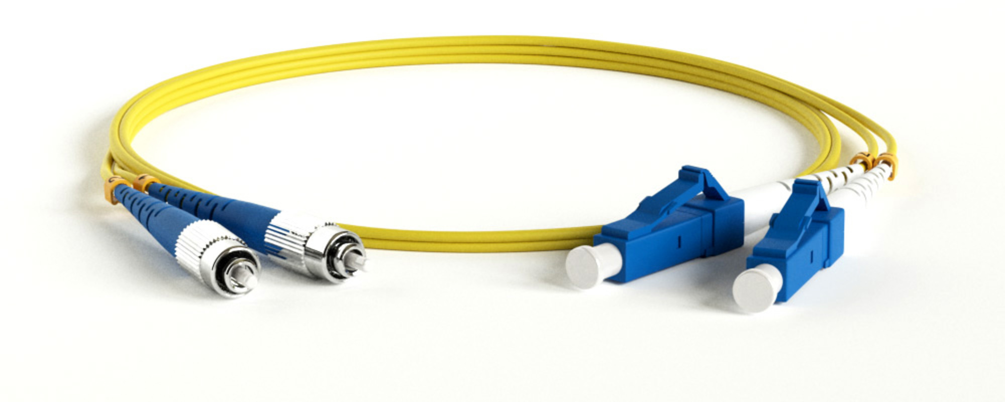 Изображение товара Патч-корд Hyperline волоконно-оптический SM 9/125 (OS2) FC/UPC-LC/UPC 2.0 мм duplex LSZH 5 м