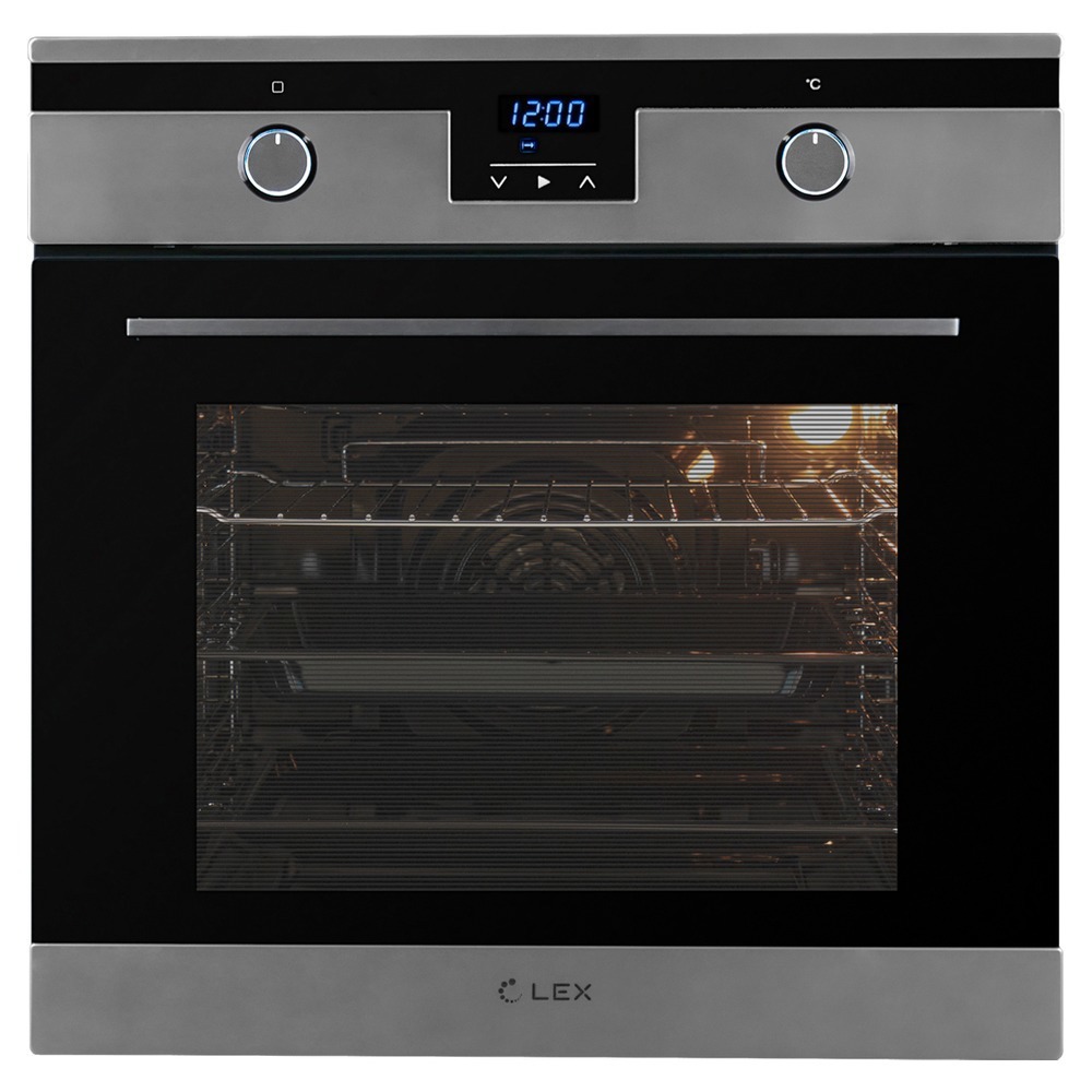 Изображение товара Электрический встраиваемый духовой шкаф Lex Edp 092 Ix нержавеющая сталь 59.5х59.5x53 см