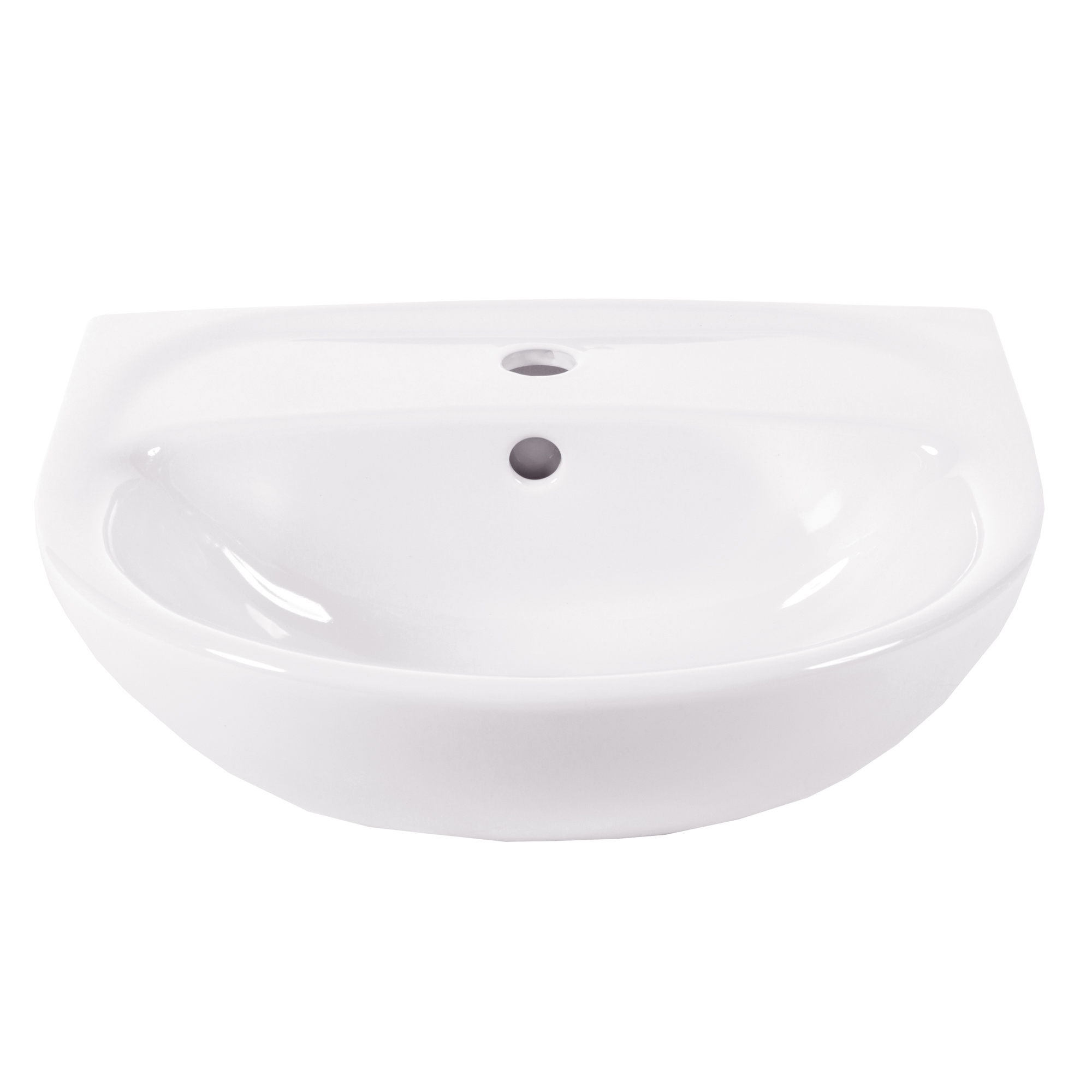Изображение товара Керамическая раковина Катунь 50 см белая подвесная для небольших санузлов