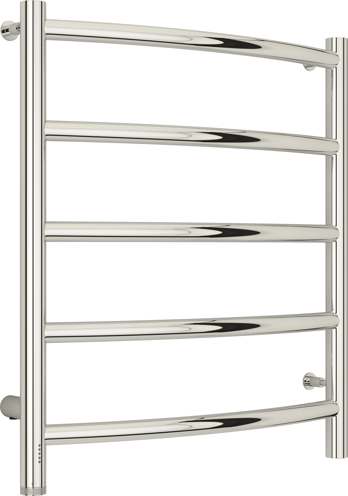 Изображение товара Полотенцесушитель электрический Сунержа Галант 4.0 532x600 мм 90 Вт с терморегулятором лесенка левый цвет хром