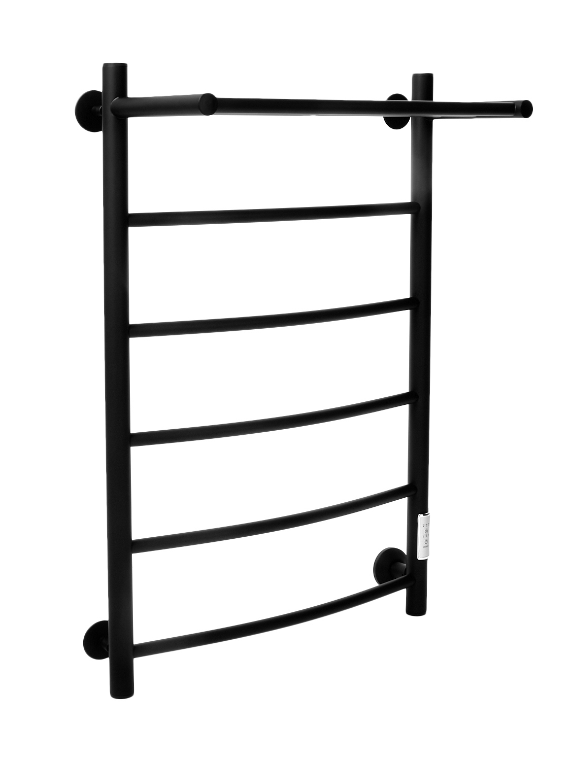 Изображение товара Электрический полотенцесушитель Ariano В4 П5 500x800 мм 70 Вт с полкой черный матовый