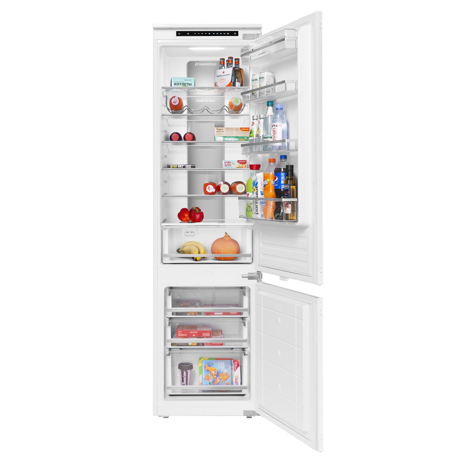 Изображение товара Встраиваемый холодильник Maunfeld MBF193NFW 54x193.7 см цвет белый