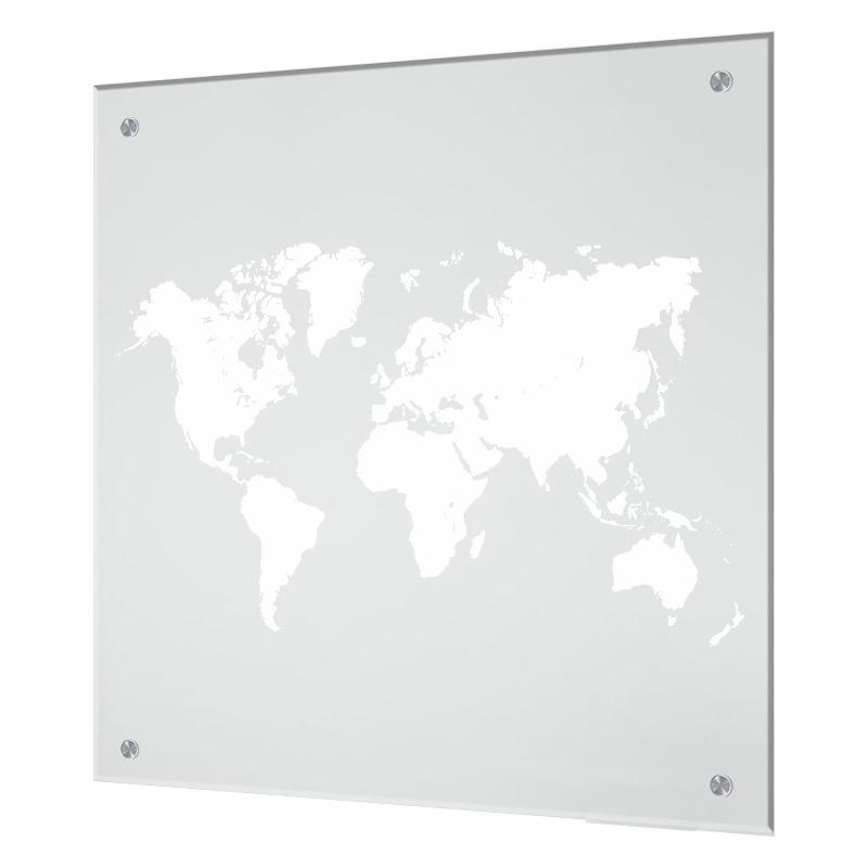 Изображение товара Защитный экран Borntoprint Карта мира 60x55 из закаленного стекла для кухни