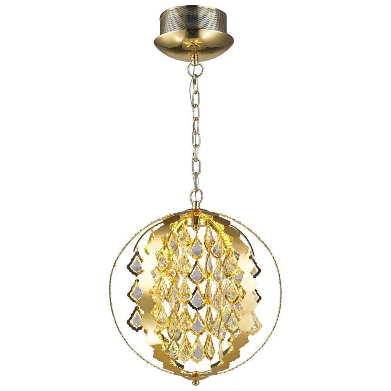 Изображение товара Подвесной светильник WERTMARK SELENA с LED лампой 8 м² золотой стиль хай-тек