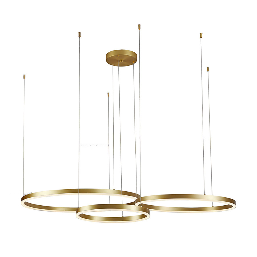 Изображение товара Подвесной светильник KINK LIGHT Тор 25 м² современный стиль золотой и белый